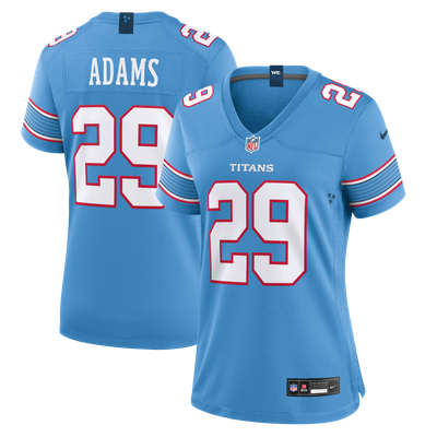 Tony Adams Tennessee Titans Nike Women's Team Game Jersey - Light Blue