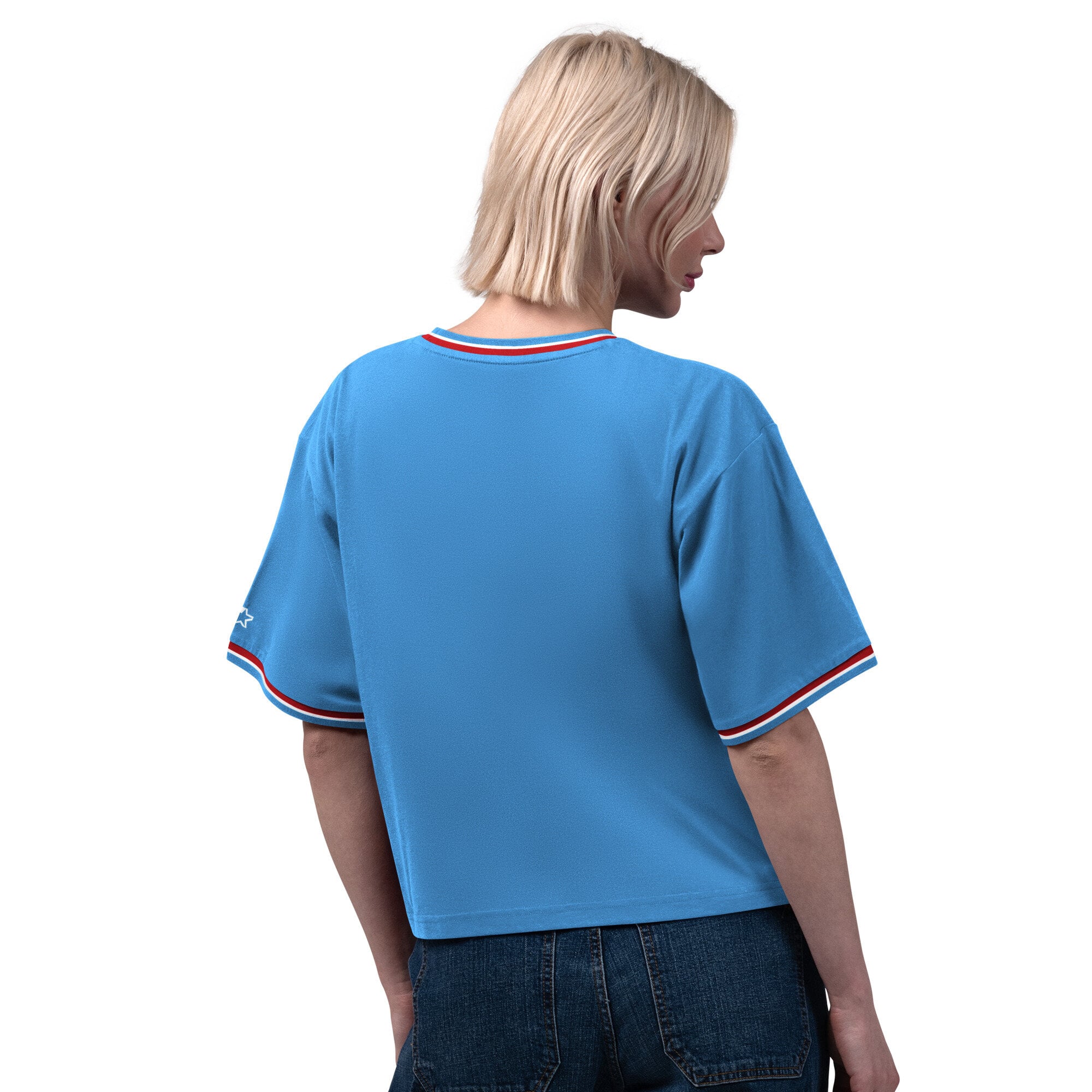 T-shirt court Ace bleu clair Starter pour femmes, Tennessee Titans