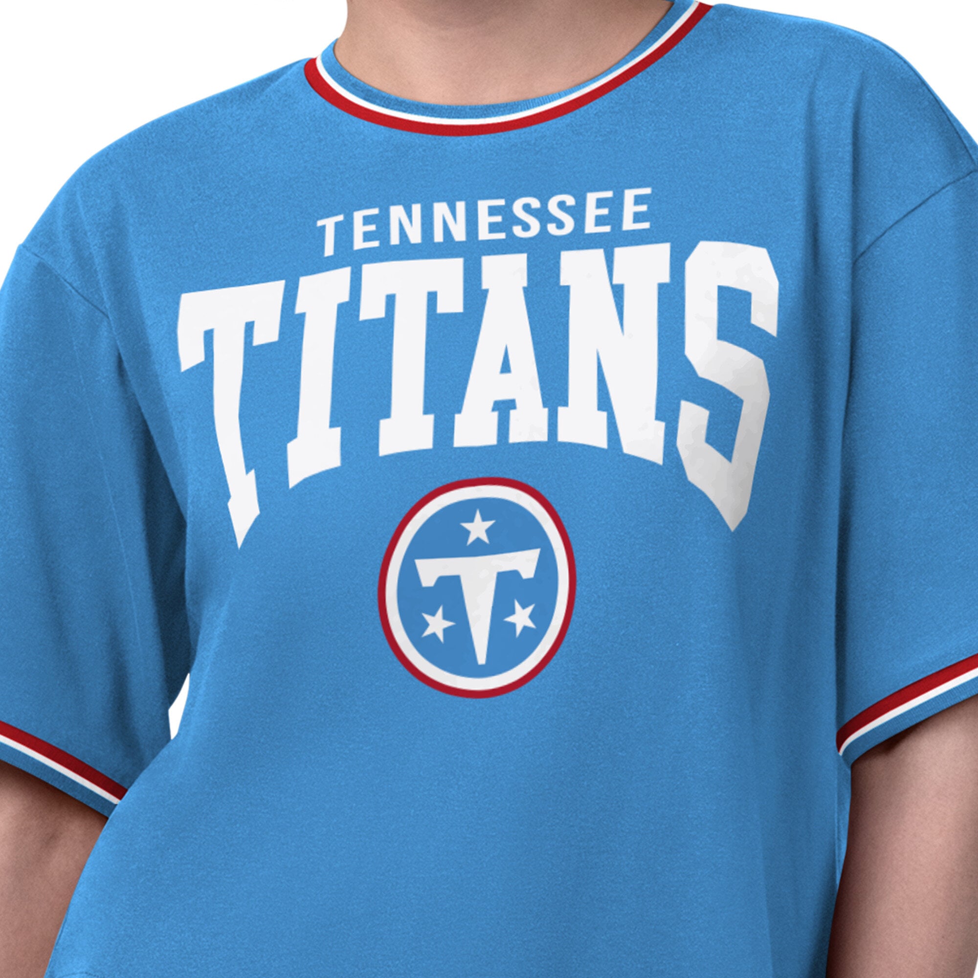 T-shirt court Ace bleu clair Starter pour femmes, Tennessee Titans