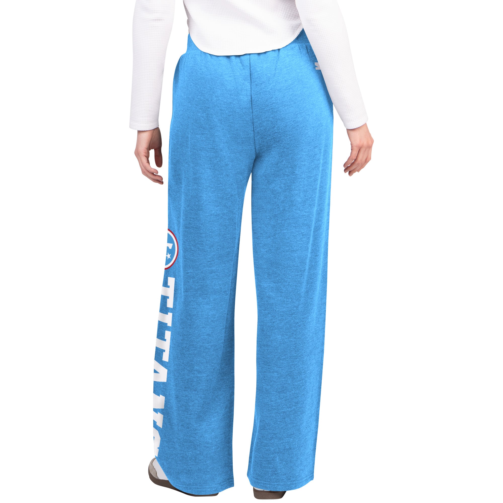 Pantalon de survêtement large bleu clair pour femme Starter Tennessee Titans Field