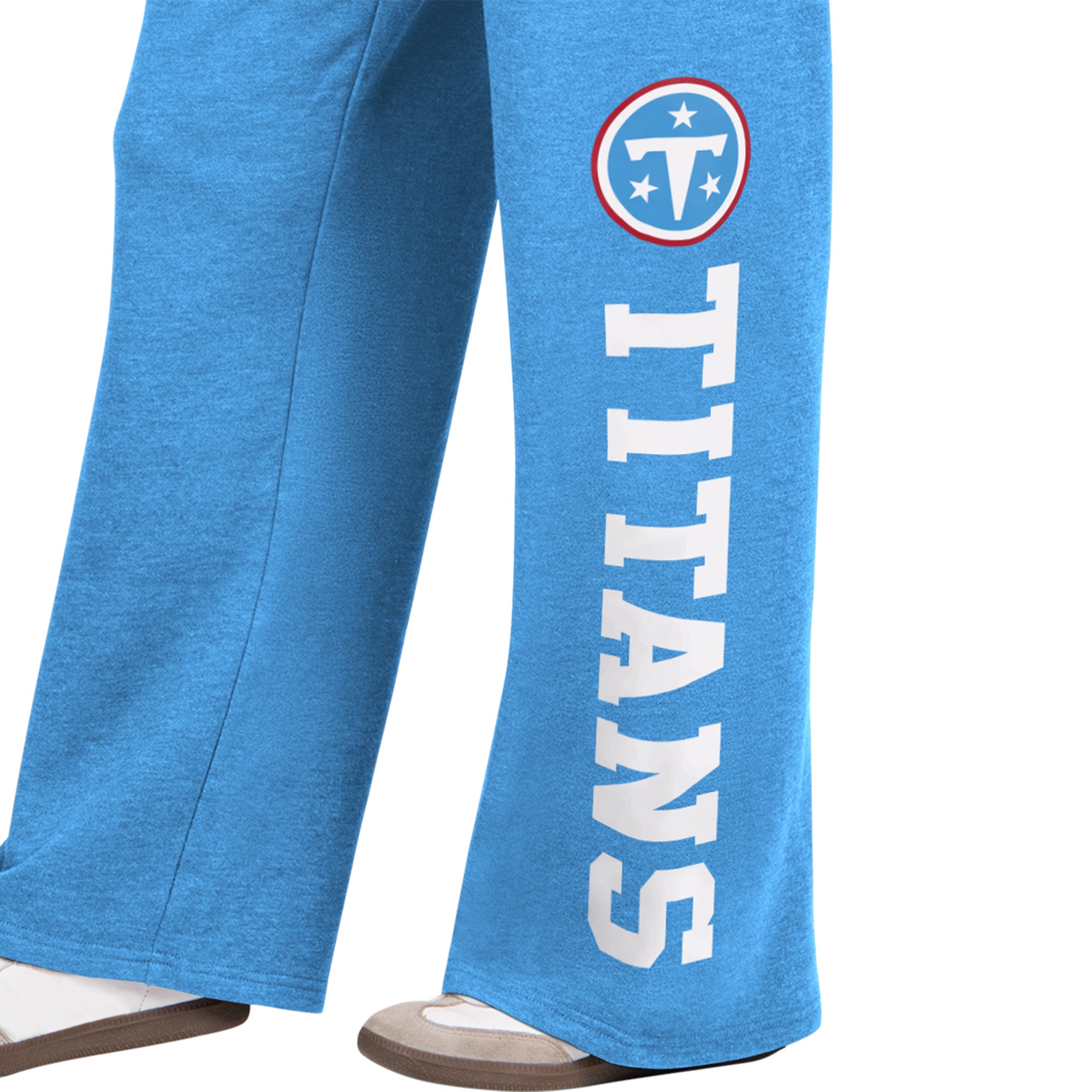 Pantalon de survêtement large bleu clair pour femme Starter Tennessee Titans Field