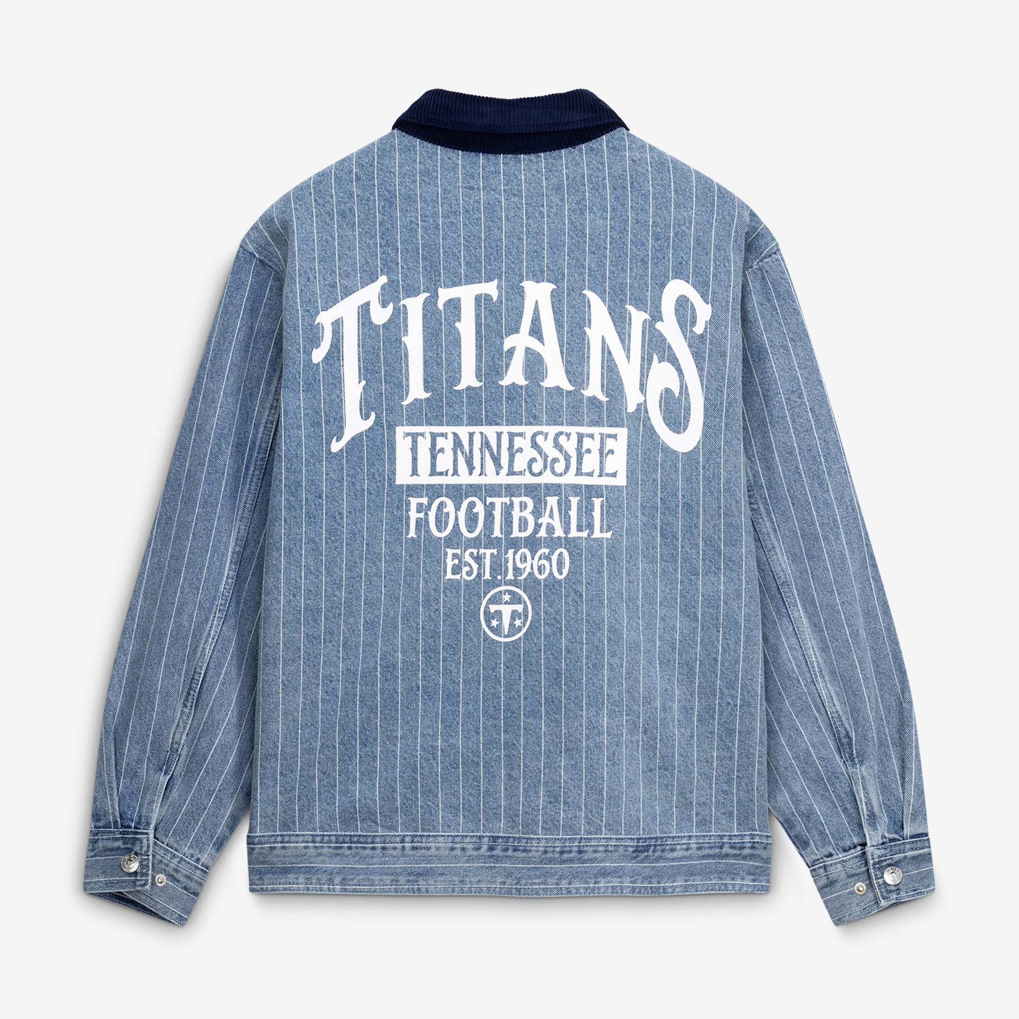 Women's The Wild Collective  Denim Tennessee Titans Conductor Full-Zip Jacket