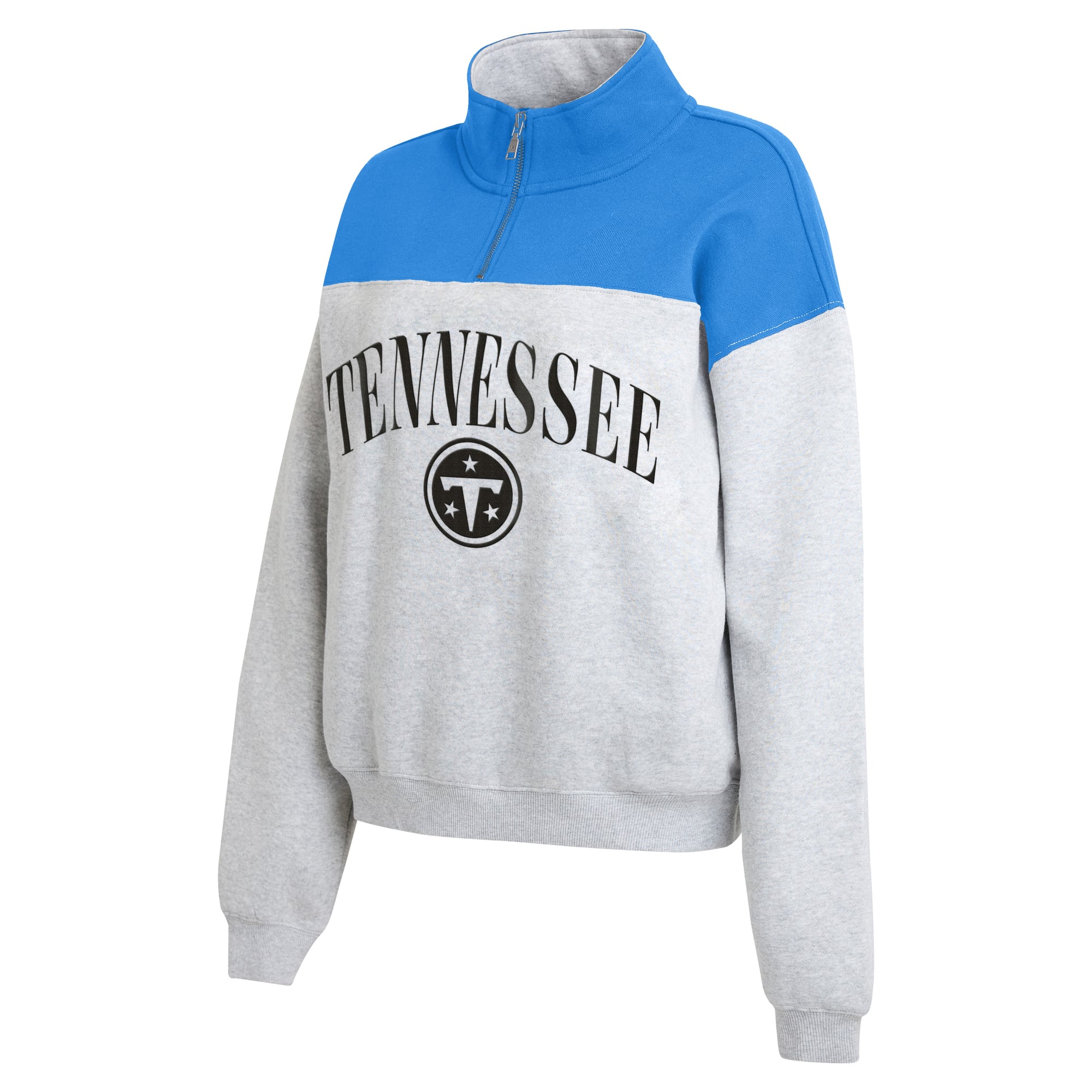Pull à demi-zip gris chiné Tennessee Titans de la marque WEAR by Erin Andrews pour femme