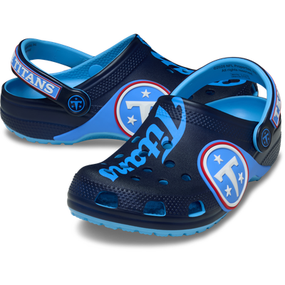  Tennessee Titans Crocs Youth Classic Clog - Navy