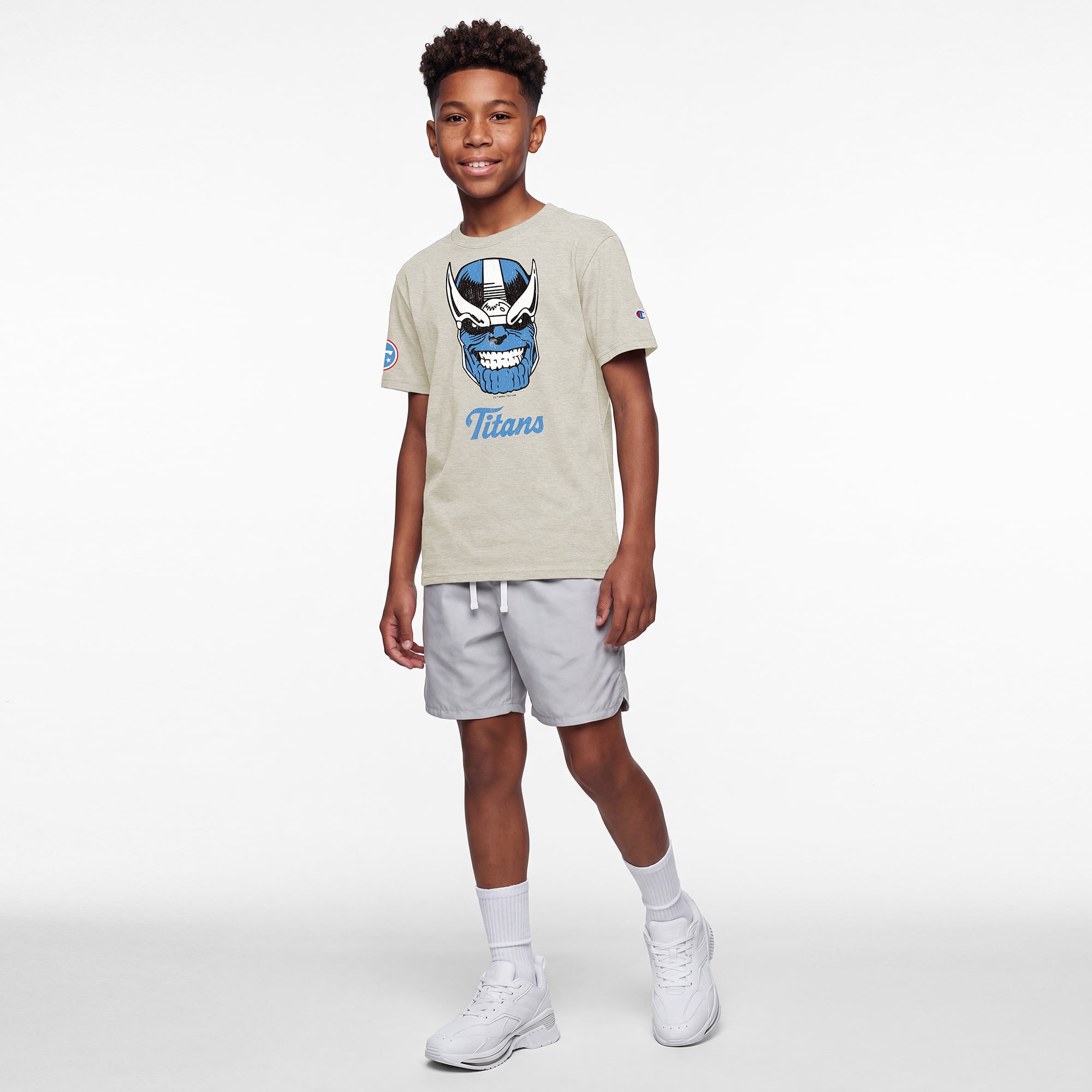 T-shirt enfant Disney x Champion couleur avoine Tennessee Titans Thanos