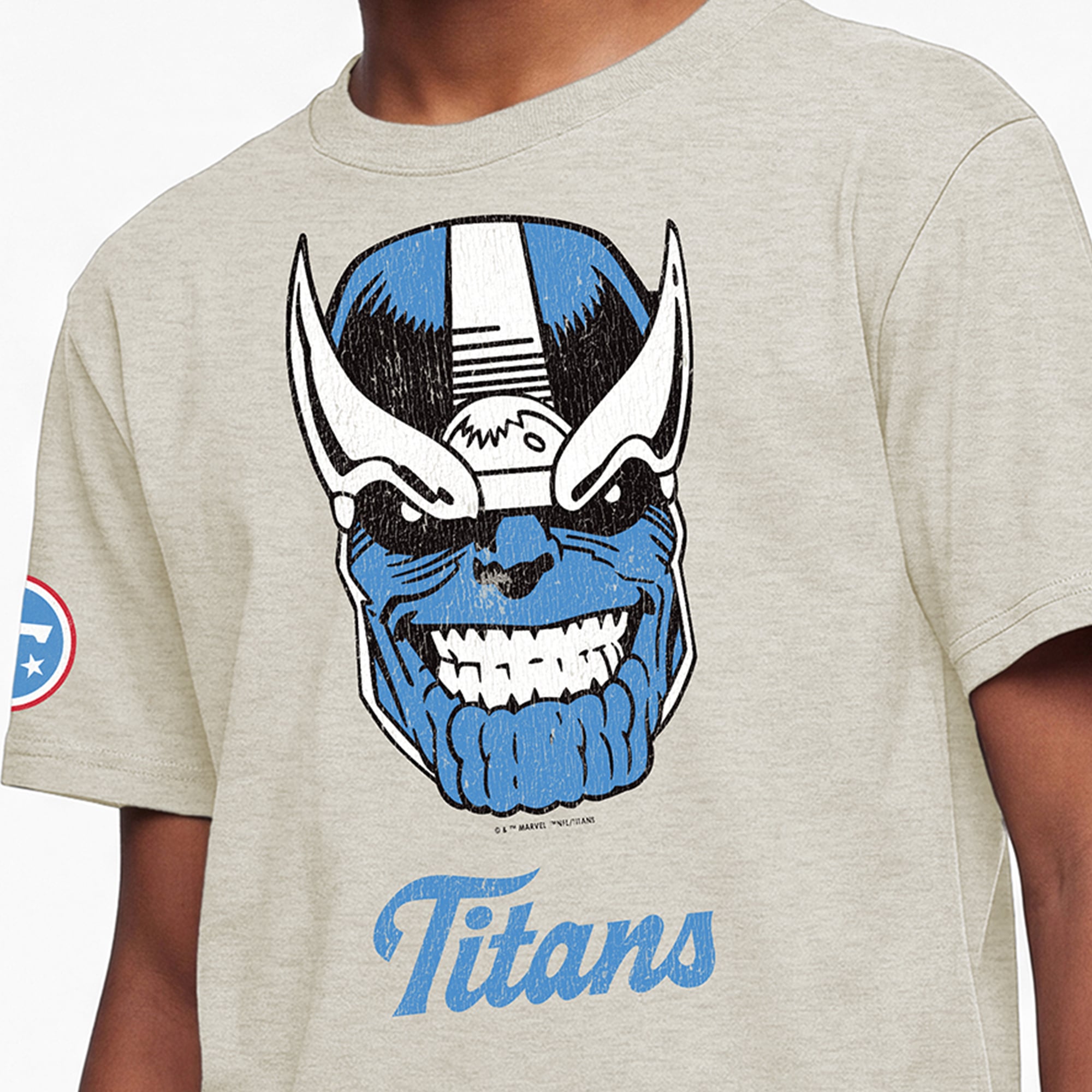 T-shirt enfant Disney x Champion couleur avoine Tennessee Titans Thanos