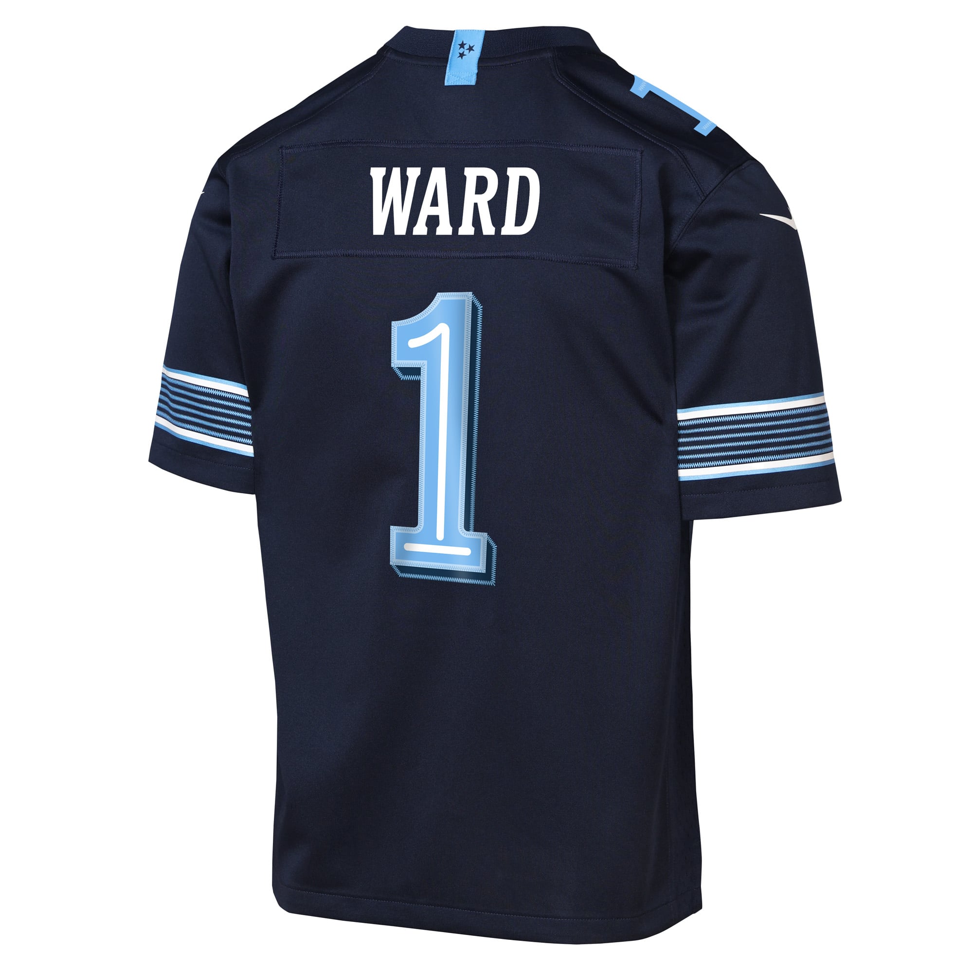 Youth Nike Cameron Ward Navy Tennessee Titans 2026 Rivalries Collection Game Jersey