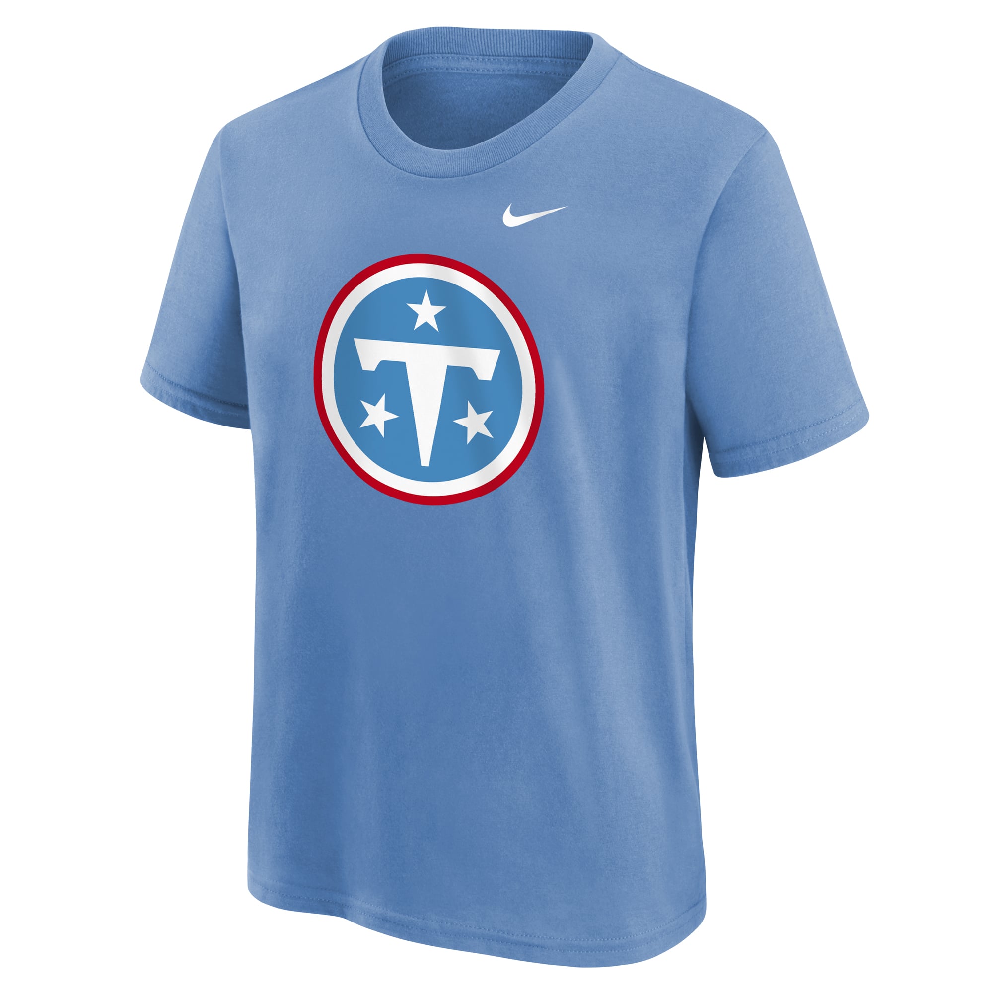 Youth Nike Light Blue Tennessee Titans Logo T-Shirt