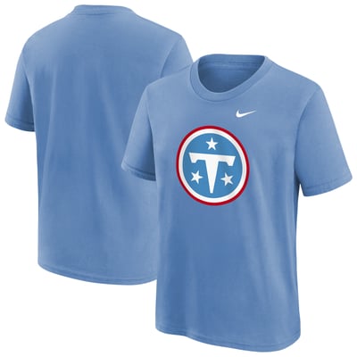  Tennessee Titans Nike Youth Logo T-Shirt - Light Blue
