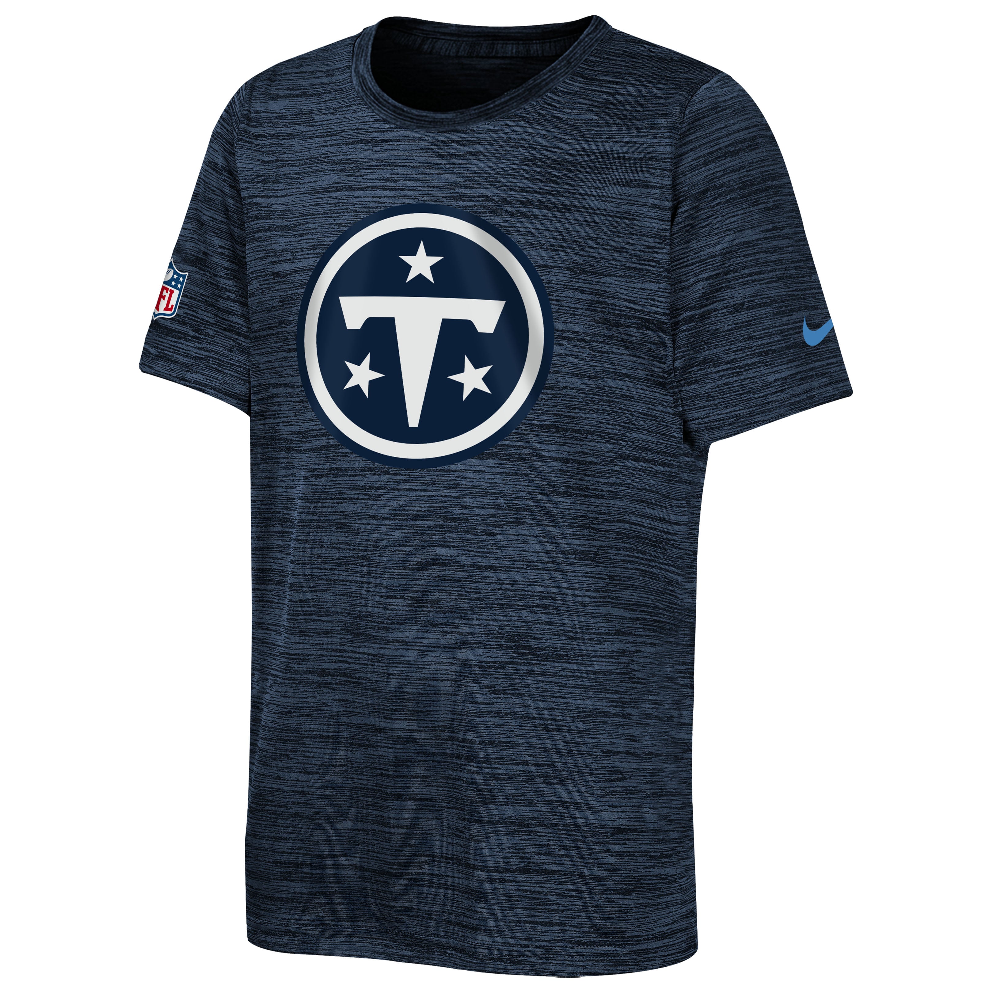Youth Nike Navy Tennessee Titans 2026 Rivalries Collection Sideline Velocity T-Shirt