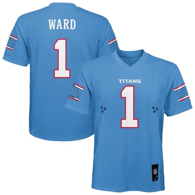Cameron Ward Tennessee Titans Outerstuff Youth Team Replica Jersey - Light Blue