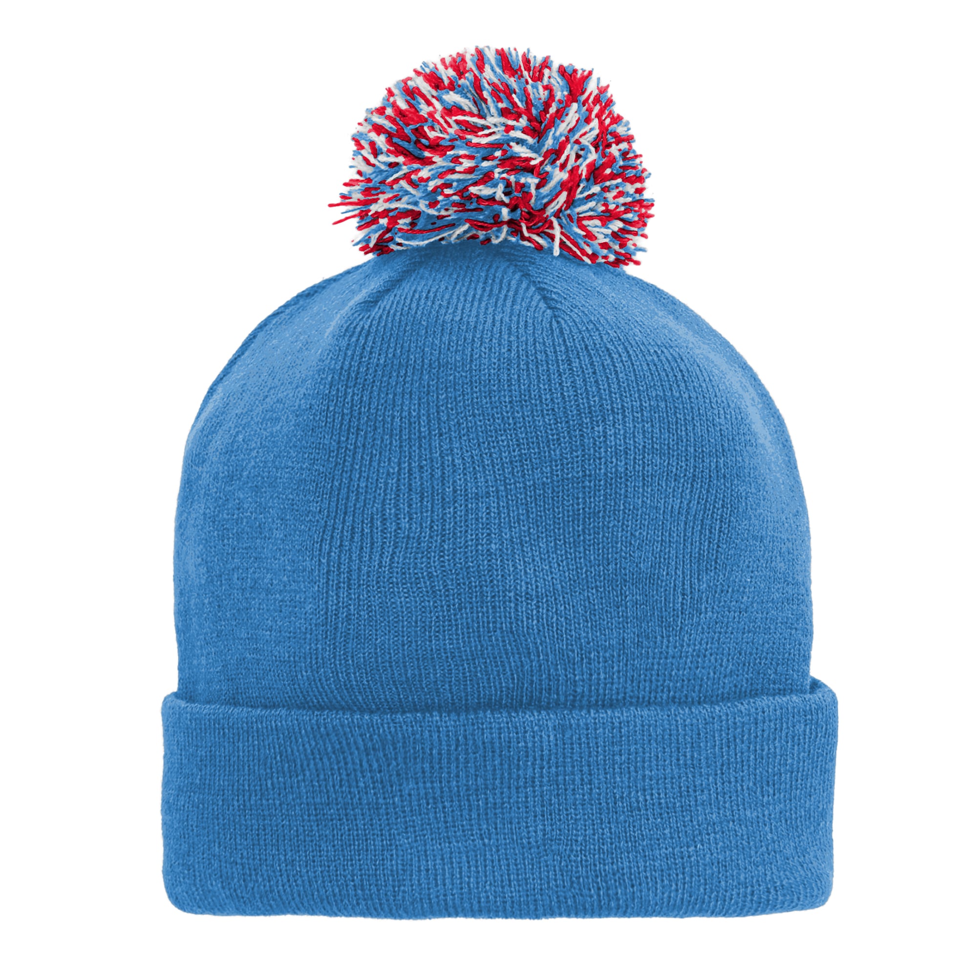 Youth Outerstuff Light Blue Tennessee Titans Cuffed Knit Hat with Pom