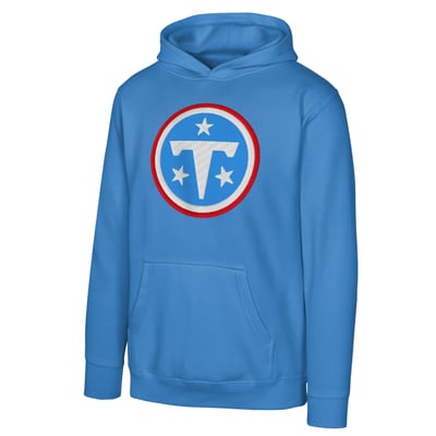 Tennessee Titans Outerstuff Youth Prime Pullover Hoodie - Light Blue