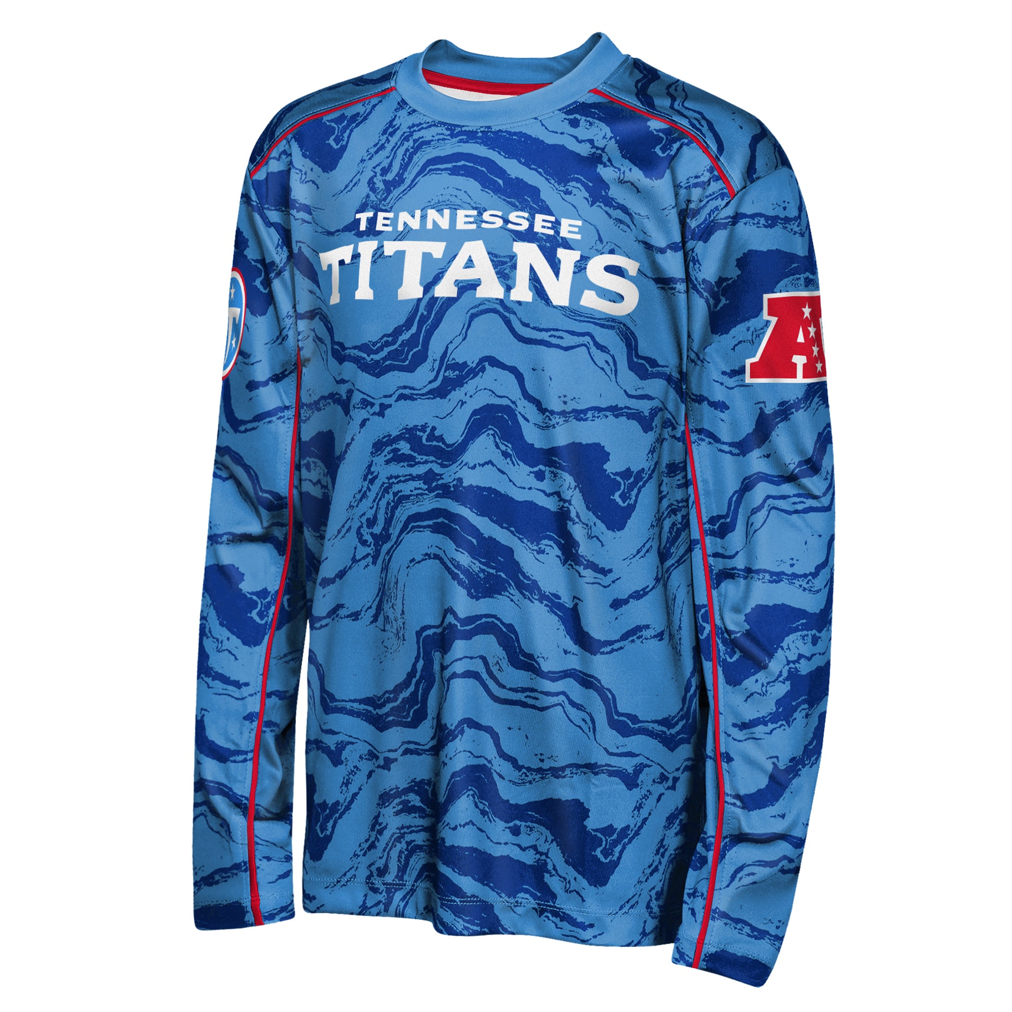 T-shirt à manches longues Youth Outerstuff bleu clair Tennessee Titans Tailgate Performance