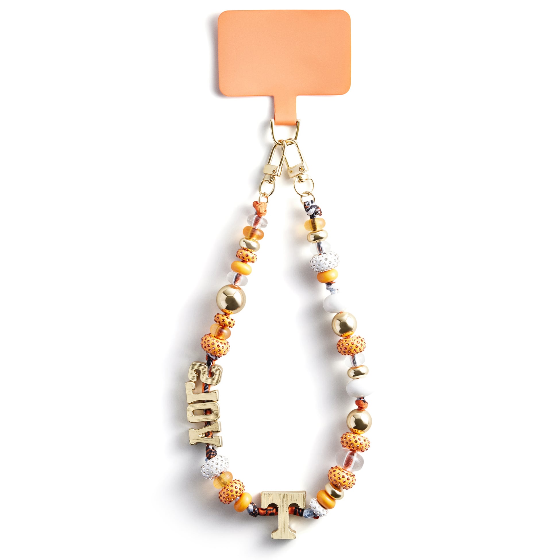 BaubleBar Tennessee Volunteers Beaded Phone Strap