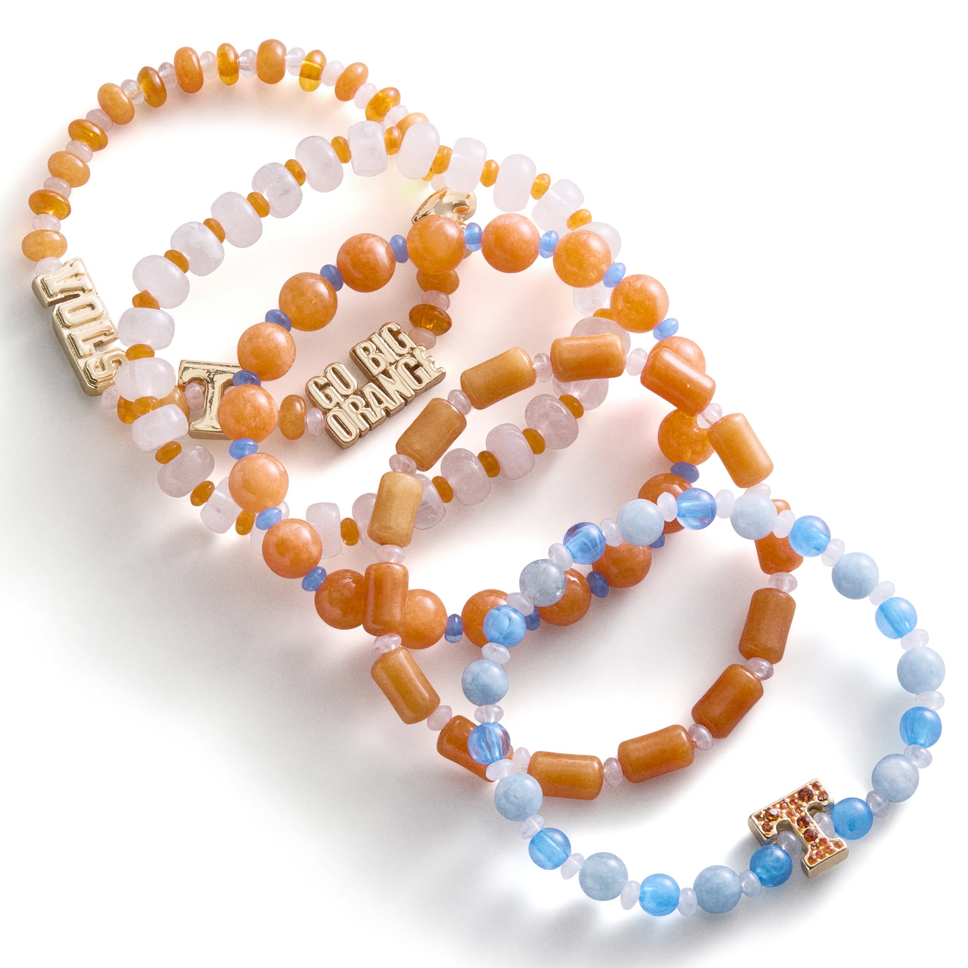 BaubleBar Tennessee Volunteers Five-Piece Bracelet Set