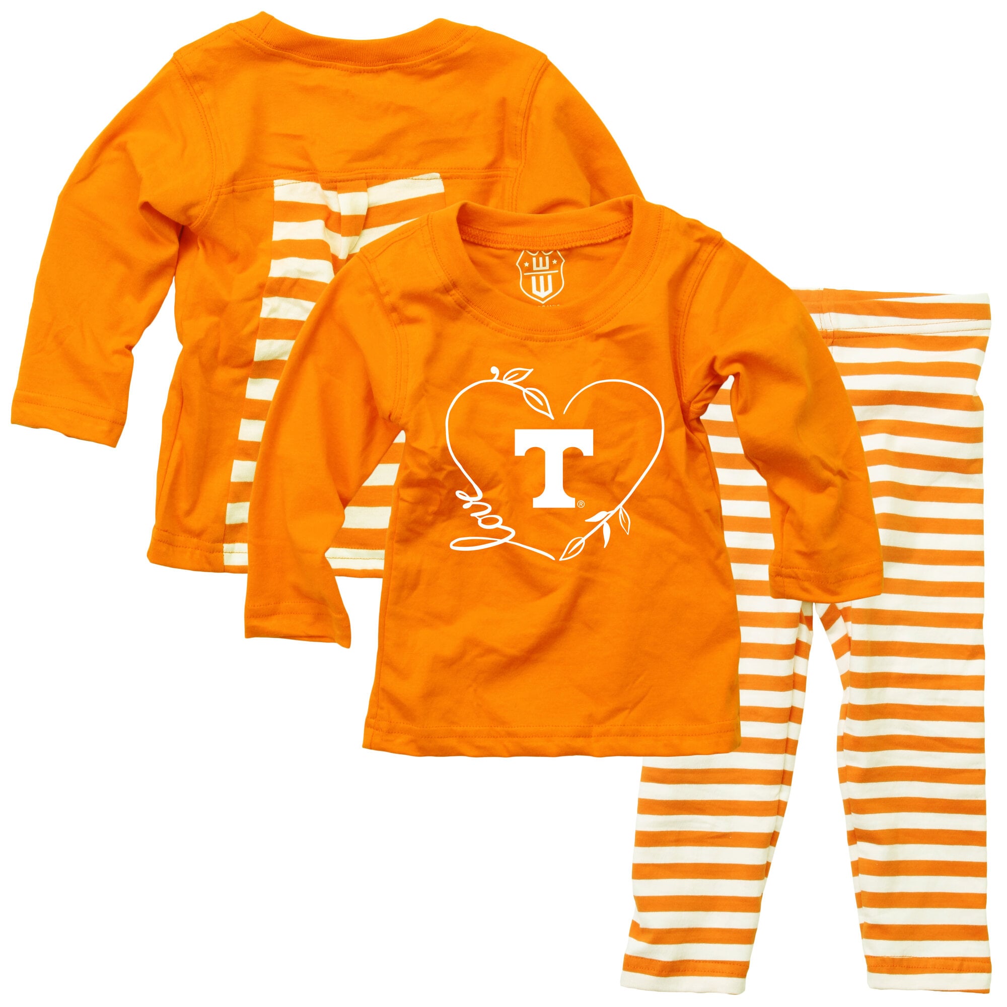 Ensemble haut à manches longues et pantalon pour bébé fille Wes & Willy Tennessee Orange Volunteers