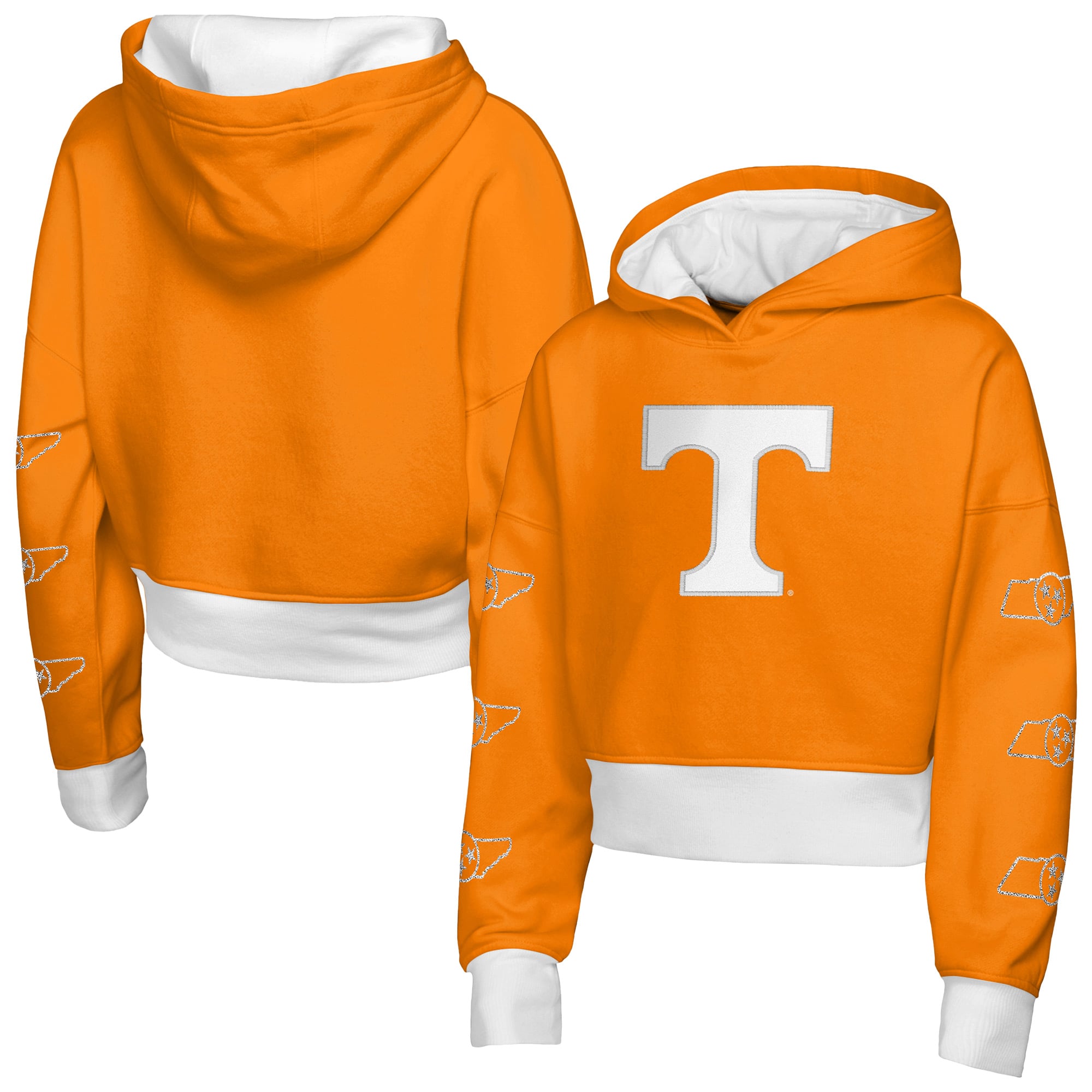Girls Youth Outerstuff Tennessee Orange Volunteers Fair Catch Poly Fleece Hoodie