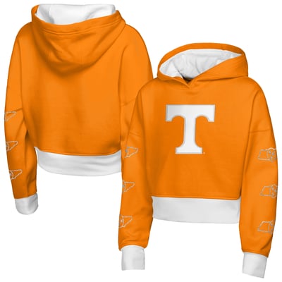 Tennessee Volunteers Outerstuff Girls Youth Fair Catch Poly Fleece Hoodie - Tennessee Orange