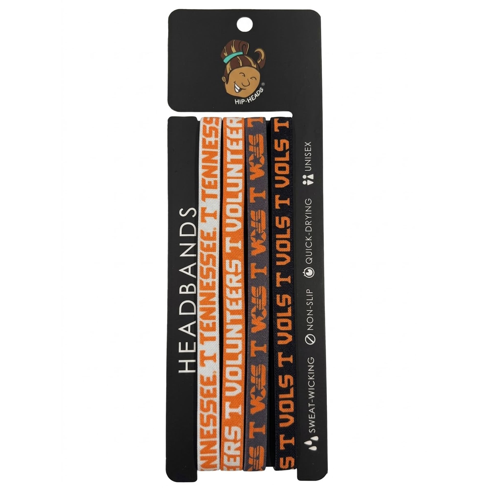 Lot de quatre bandeaux fins Hip Heads Tennessee Volunteers