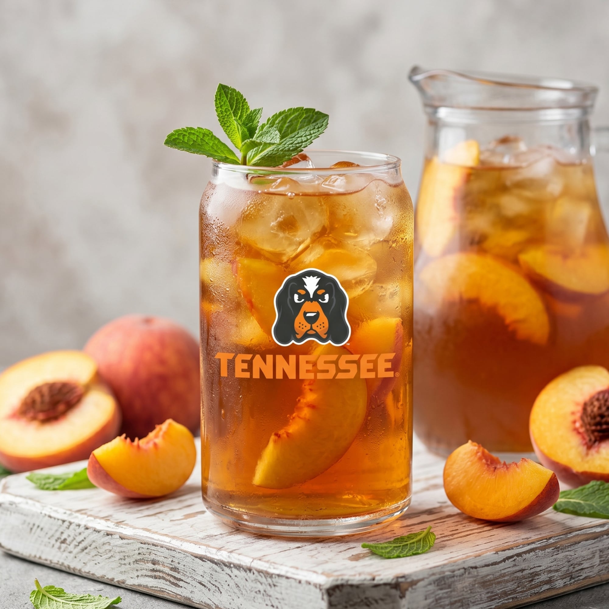 Indigo Falls  Tennessee Volunteers Core Collectors Glass Can 4-Pack Set