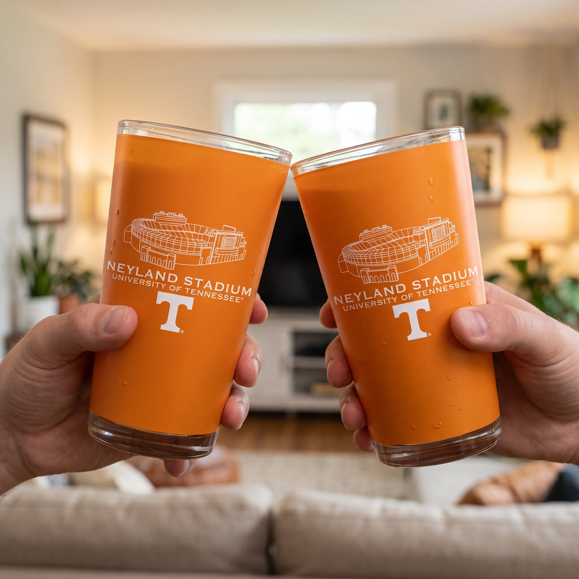 Indigo Falls  Tennessee Volunteers Core Stadium Pint Glass 2-Pack