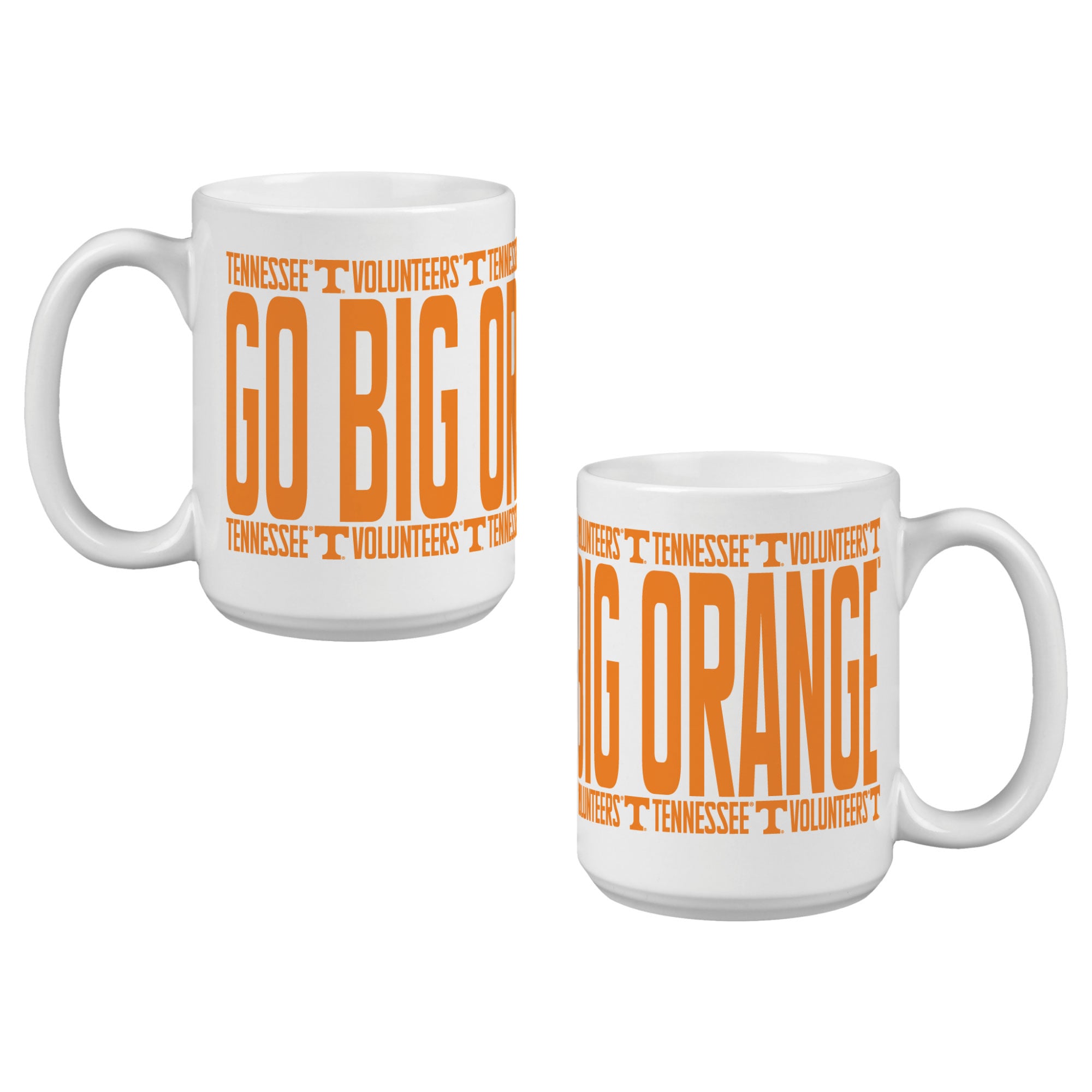 Mug surélevé des Volunteers d'Indigo Falls (Tennessee) - Lot de 2