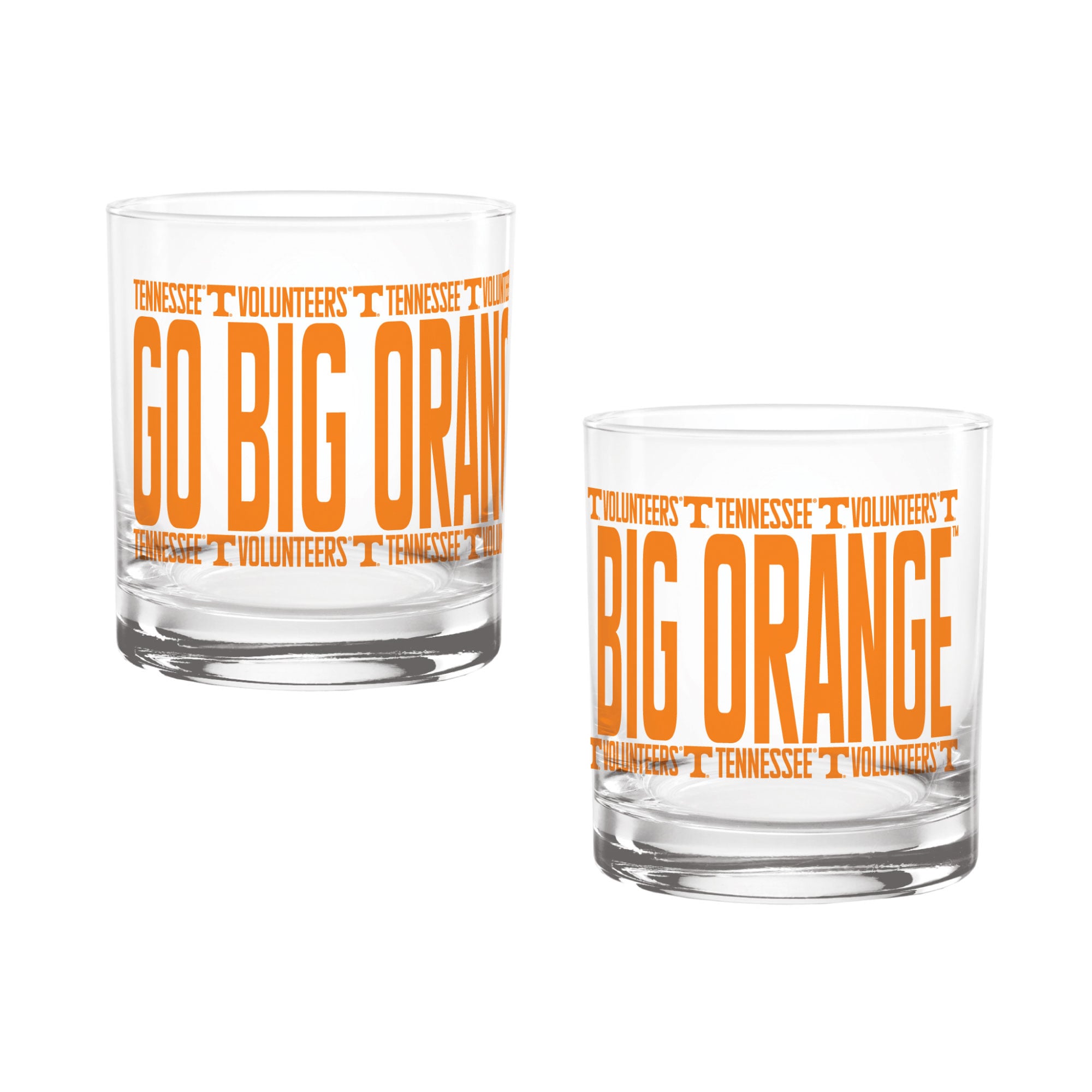 Verres à whisky surélevés Indigo Falls Tennessee Volunteers - Lot de 2