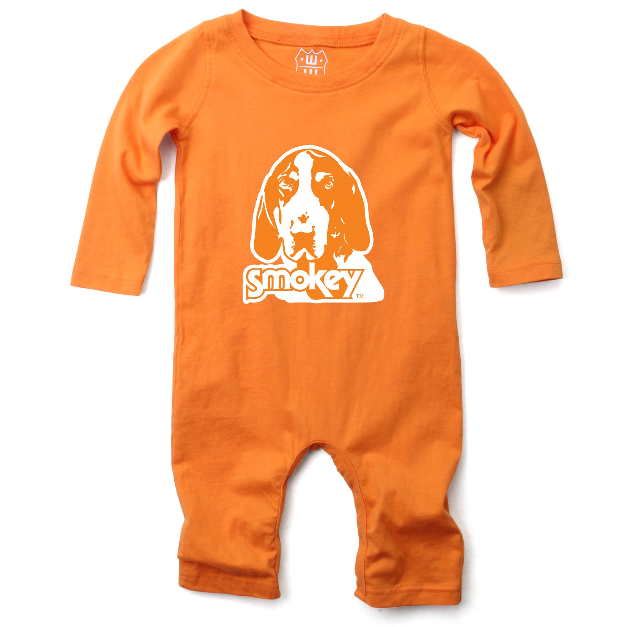 Grenouillère à manches longues pour bébé Wes & Willy, Tennessee, orange, Tennessee Volunteers