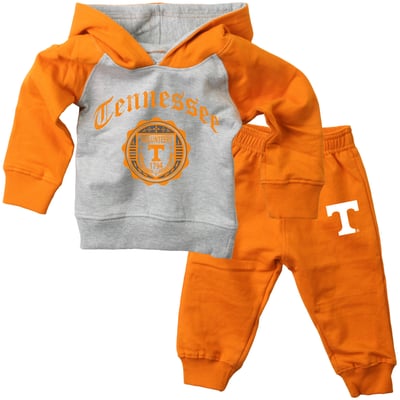  Tennessee Volunteers Wes & Willy Infant Raglan Hoodie and Sweatpants Set - Tennessee Orange