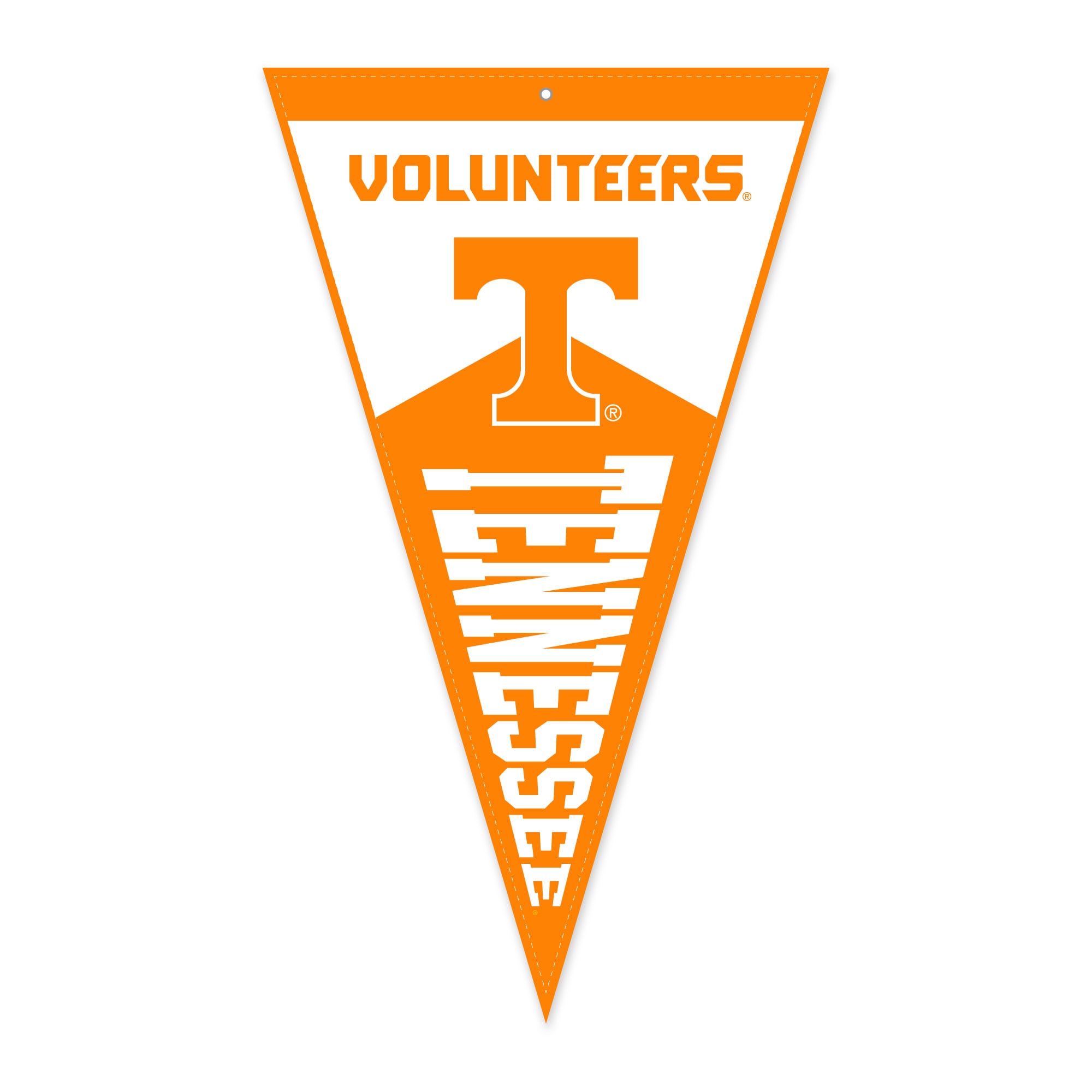 Jardine Tennessee Volunteers 16" x 27" Pennant Shape Golf Towel with Magnetic Clip