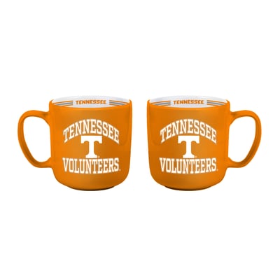 Tennessee Volunteers Logo Brands Two-Piece 15oz. Stripe Mug Set
