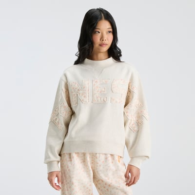 LoveShackFancy Tennessee Volunteers Women's Mockneck Sweatshirt - Cream