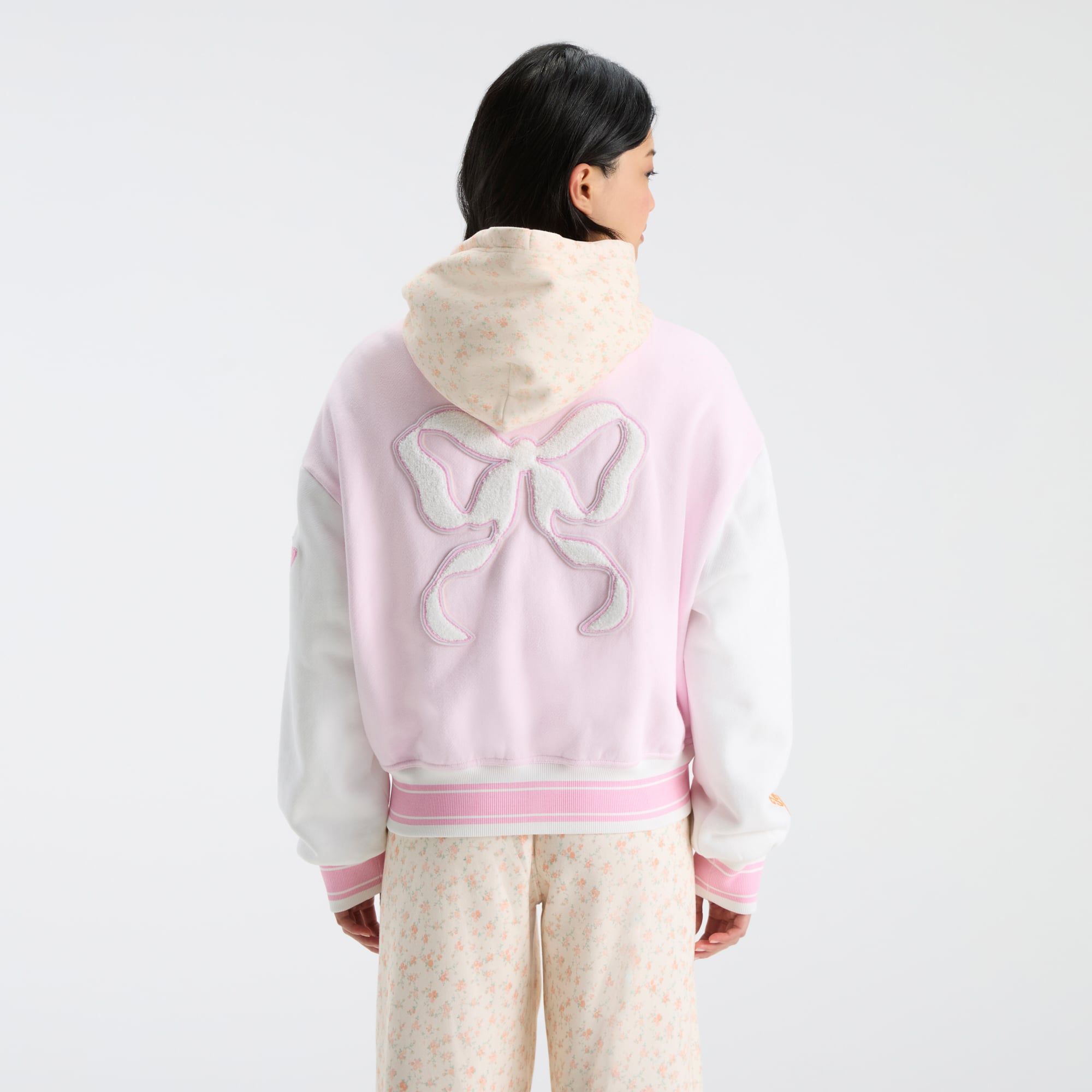LoveShackFancy Women's Pink Tennessee Volunteers Collegiate Varsity Full-Snap Jacket