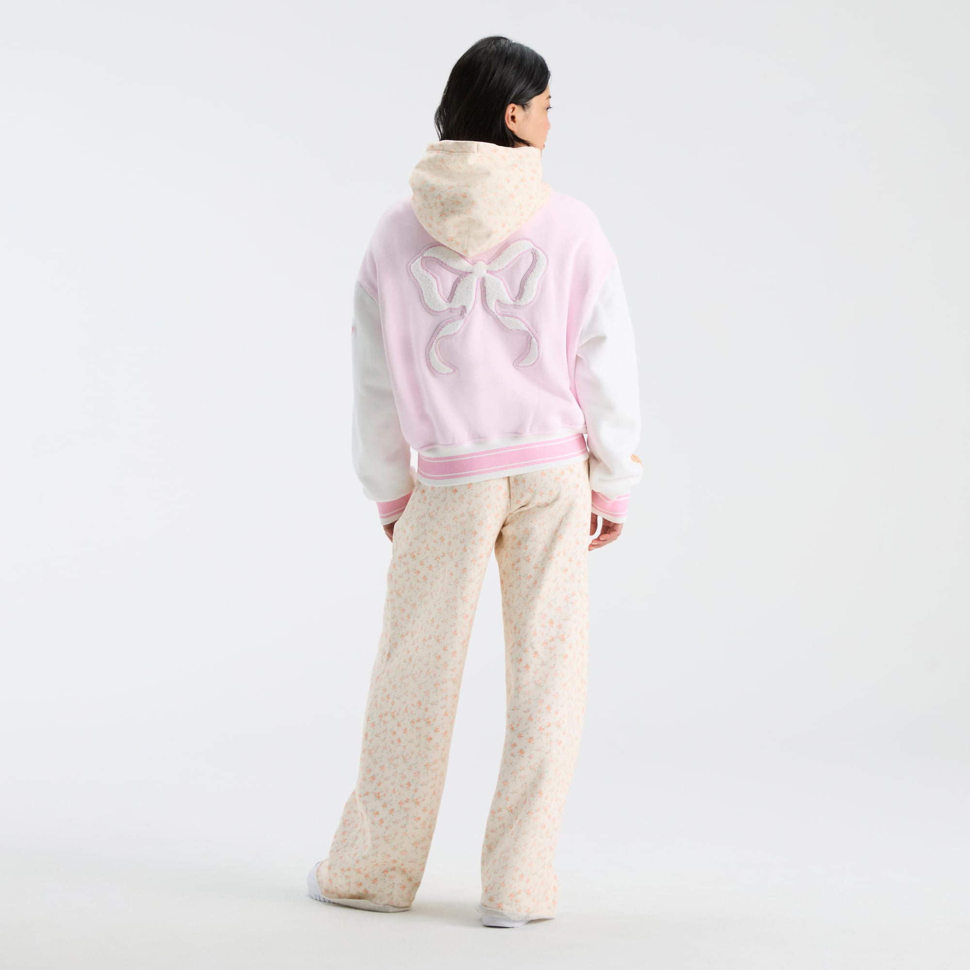 LoveShackFancy Women's Pink Tennessee Volunteers Collegiate Varsity Full-Snap Jacket