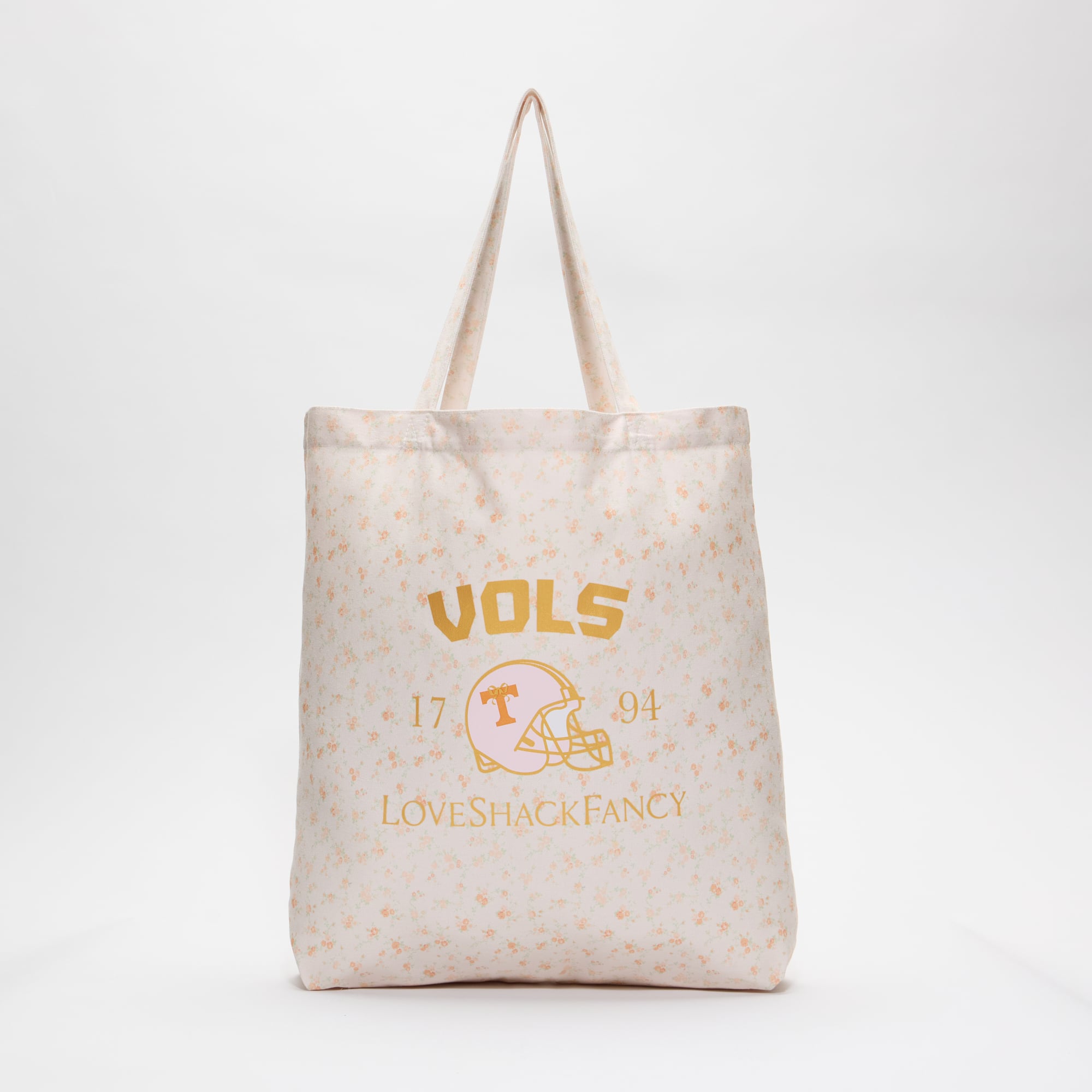 LoveShackFancy Women's White Tennessee Volunteers Canvas Tote Bag