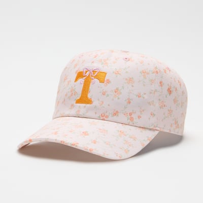 LoveShackFancy Tennessee Volunteers Women's Floral Adjustable Hat - White