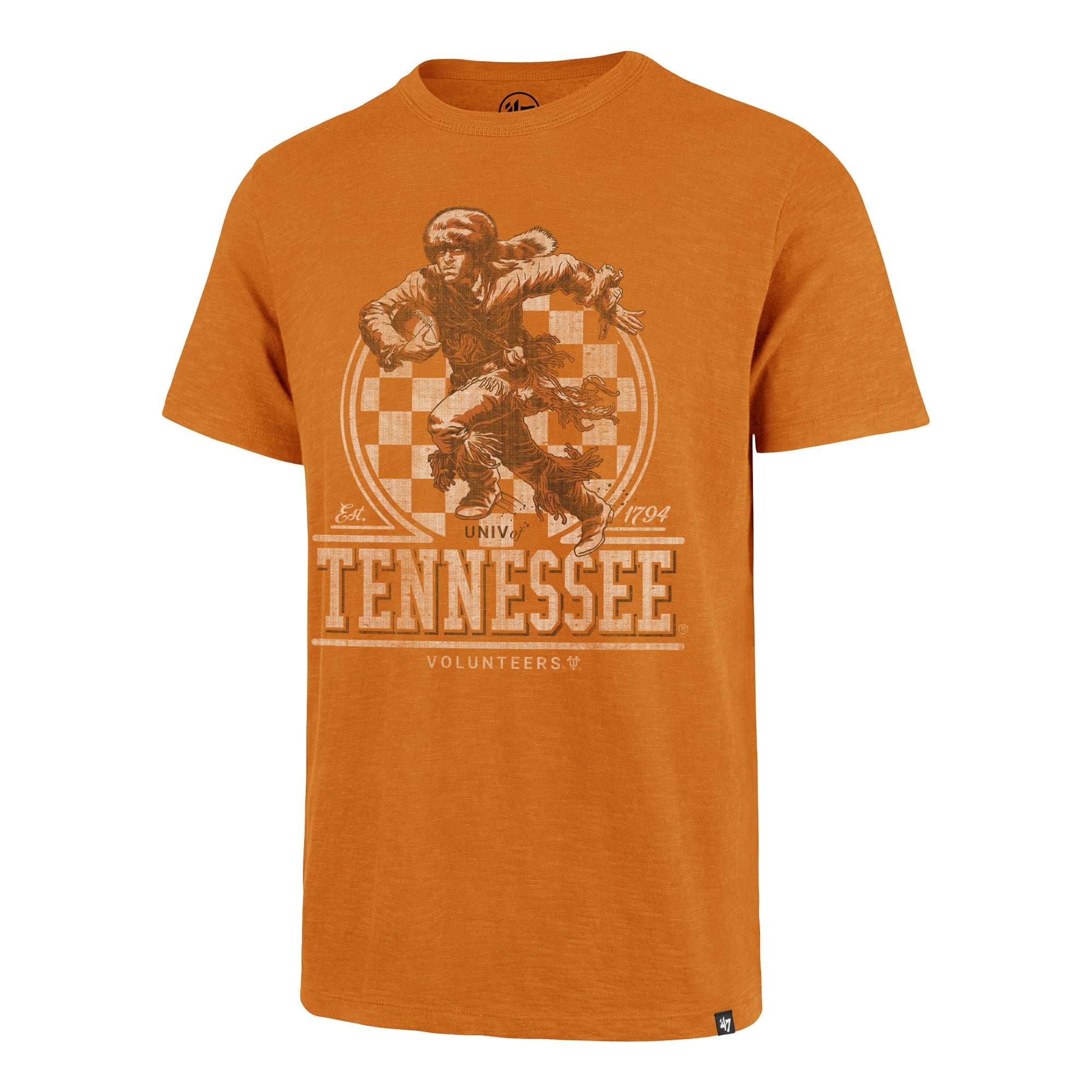 Men's '47  Tennessee Orange Volunteers Emblem Mark Scrum T-Shirt