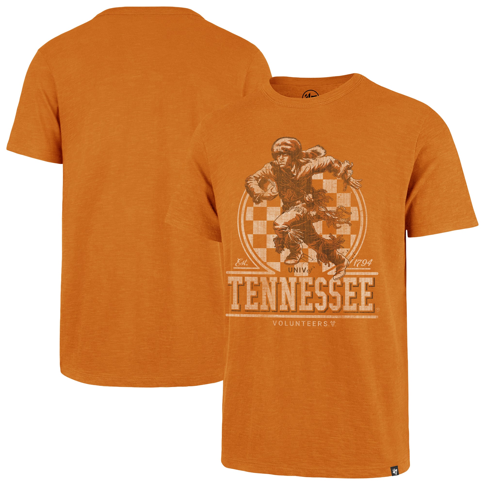 Men's '47  Tennessee Orange Volunteers Emblem Mark Scrum T-Shirt