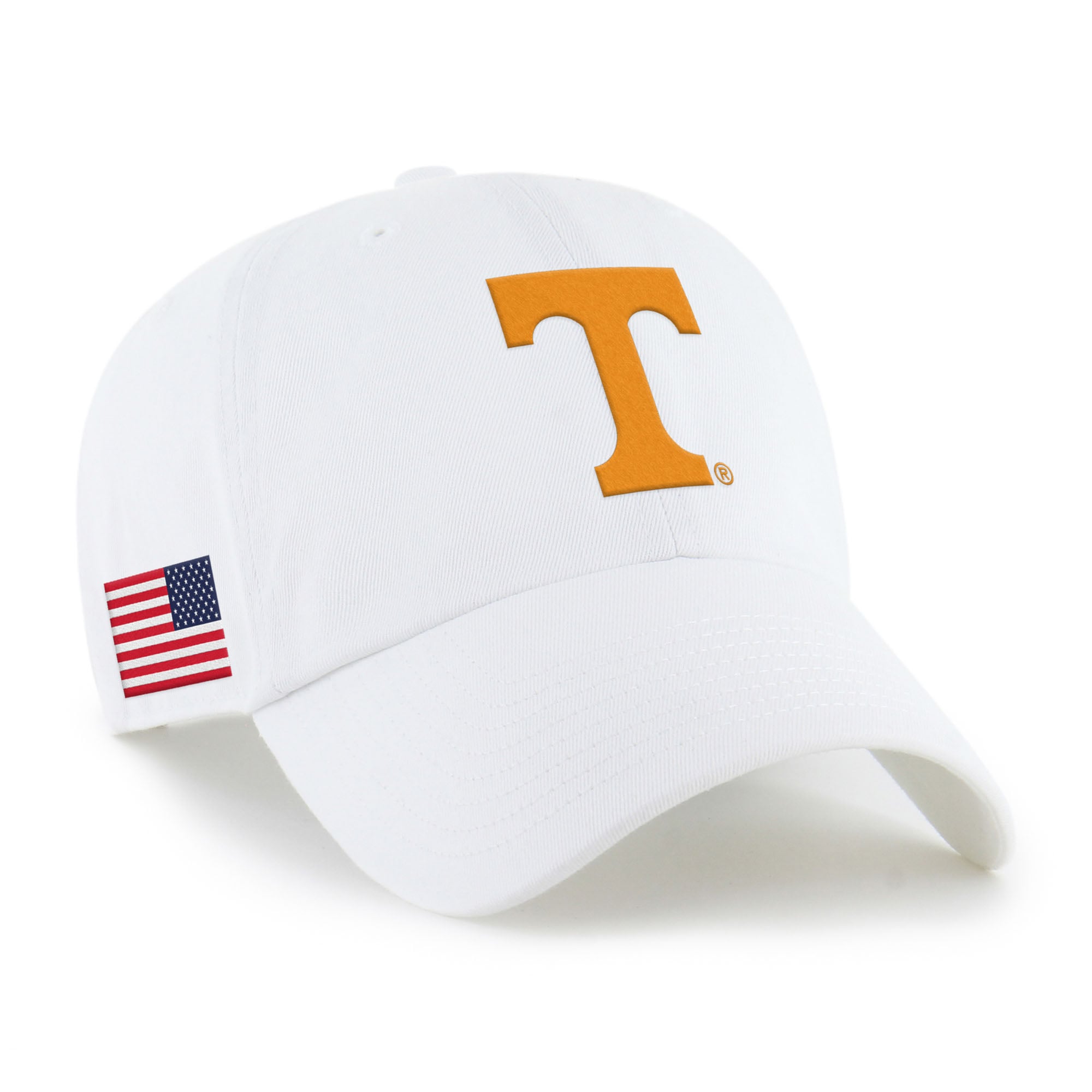 Men's '47 White Tennessee Volunteers Americana Heritage Clean Up Adjustable Hat