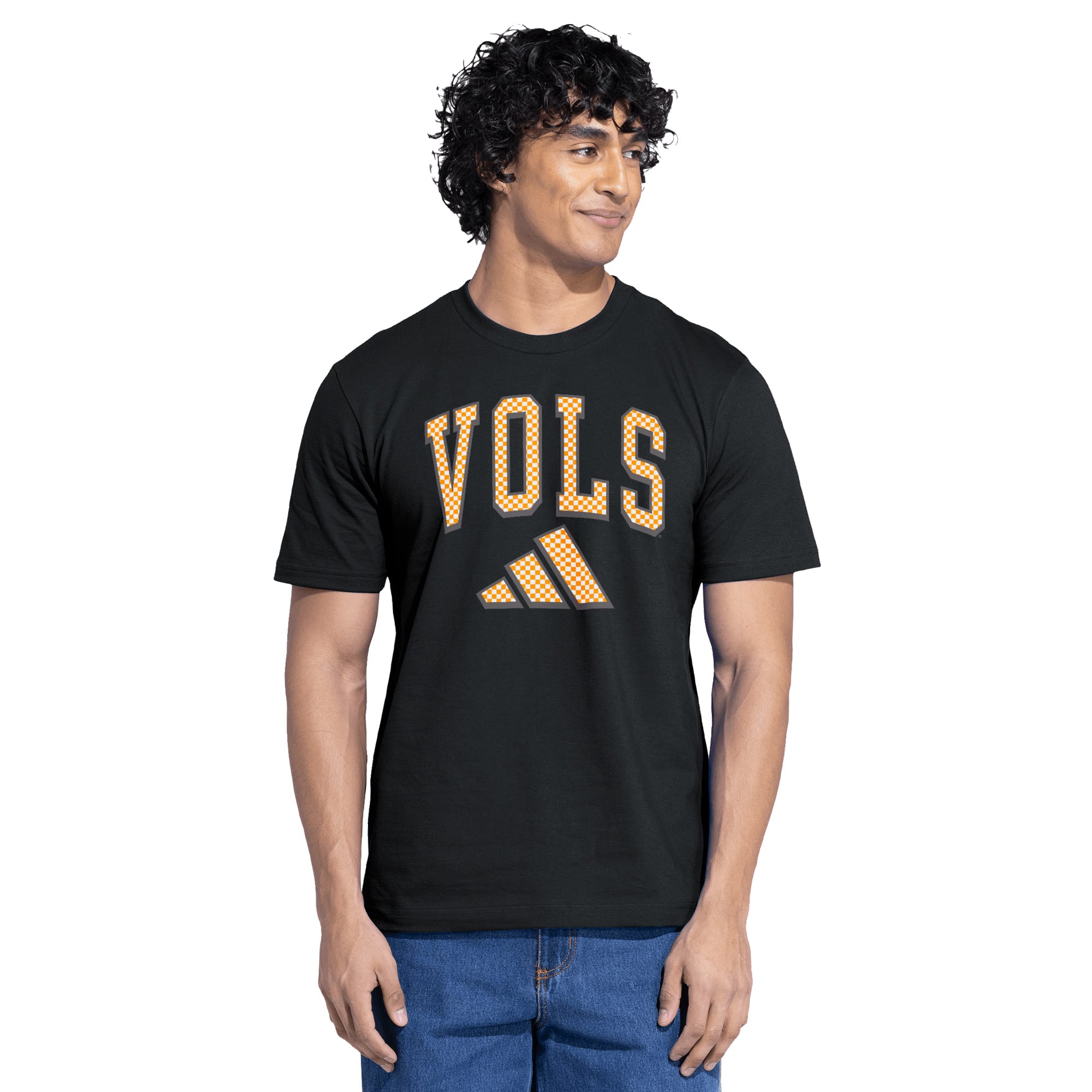 Men's adidas Black Tennessee Volunteers Checker Fresh T-Shirt