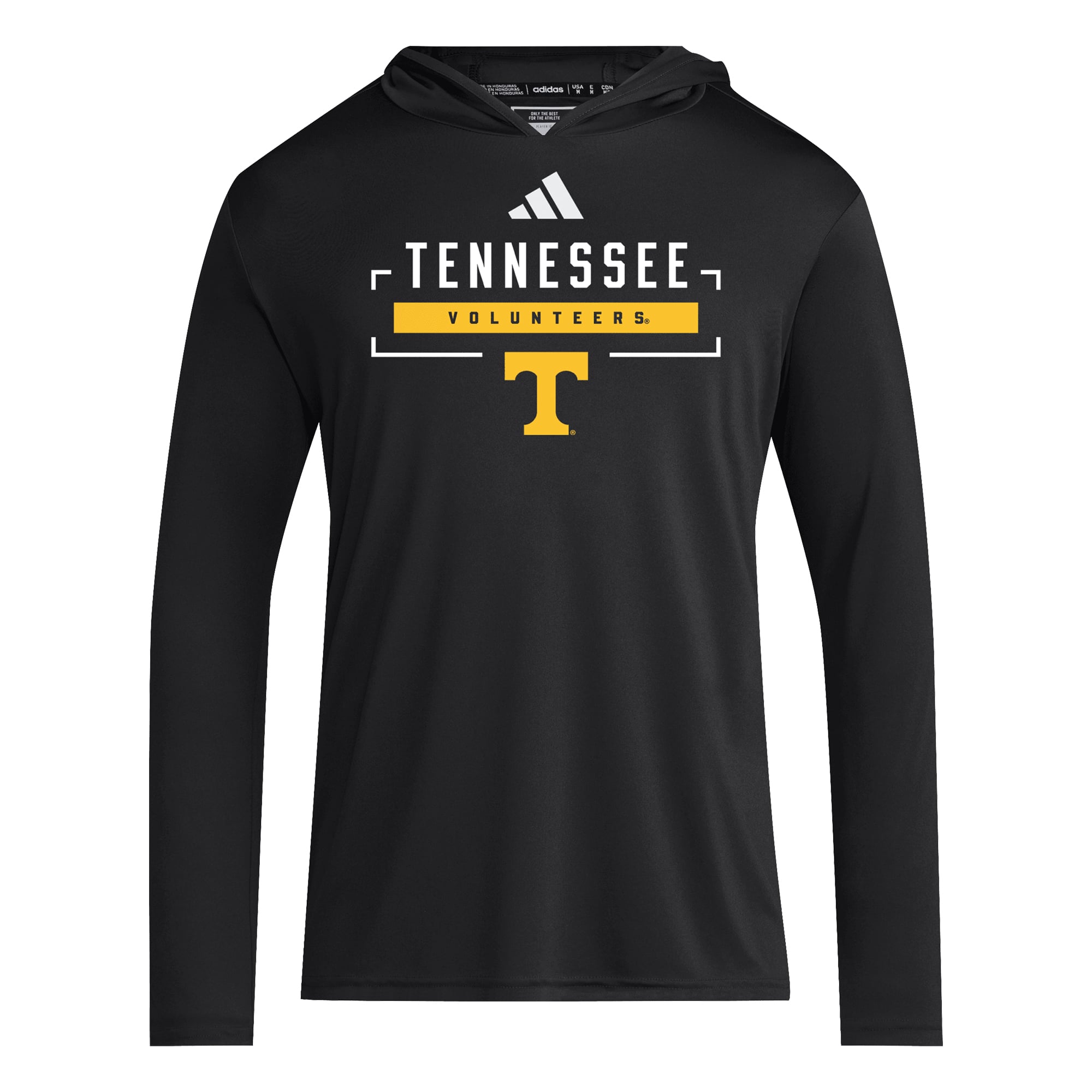 Men's adidas  Gray Tennessee Volunteers D4T Long Sleeve Hooded T-Shirt