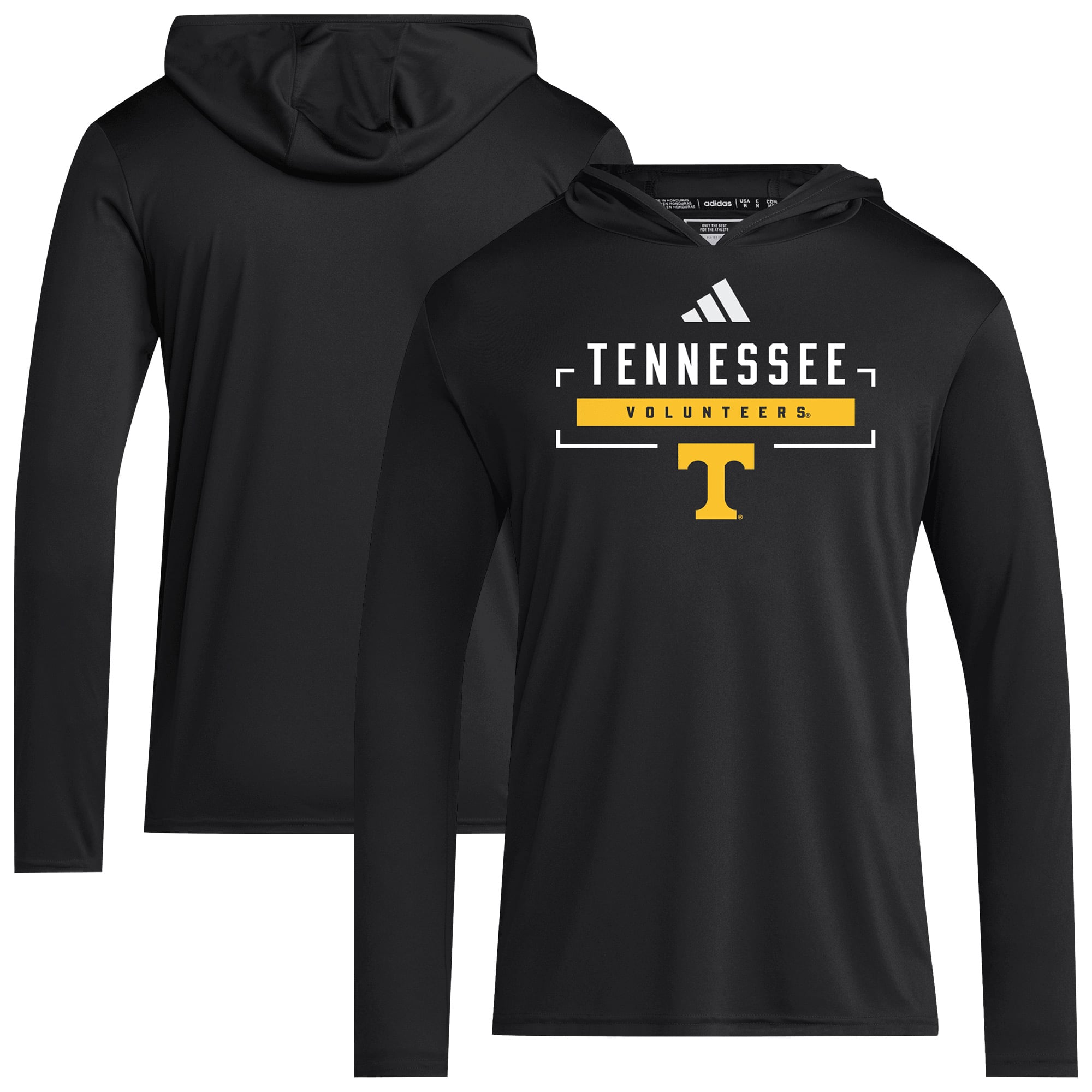 Men's adidas  Gray Tennessee Volunteers D4T Long Sleeve Hooded T-Shirt