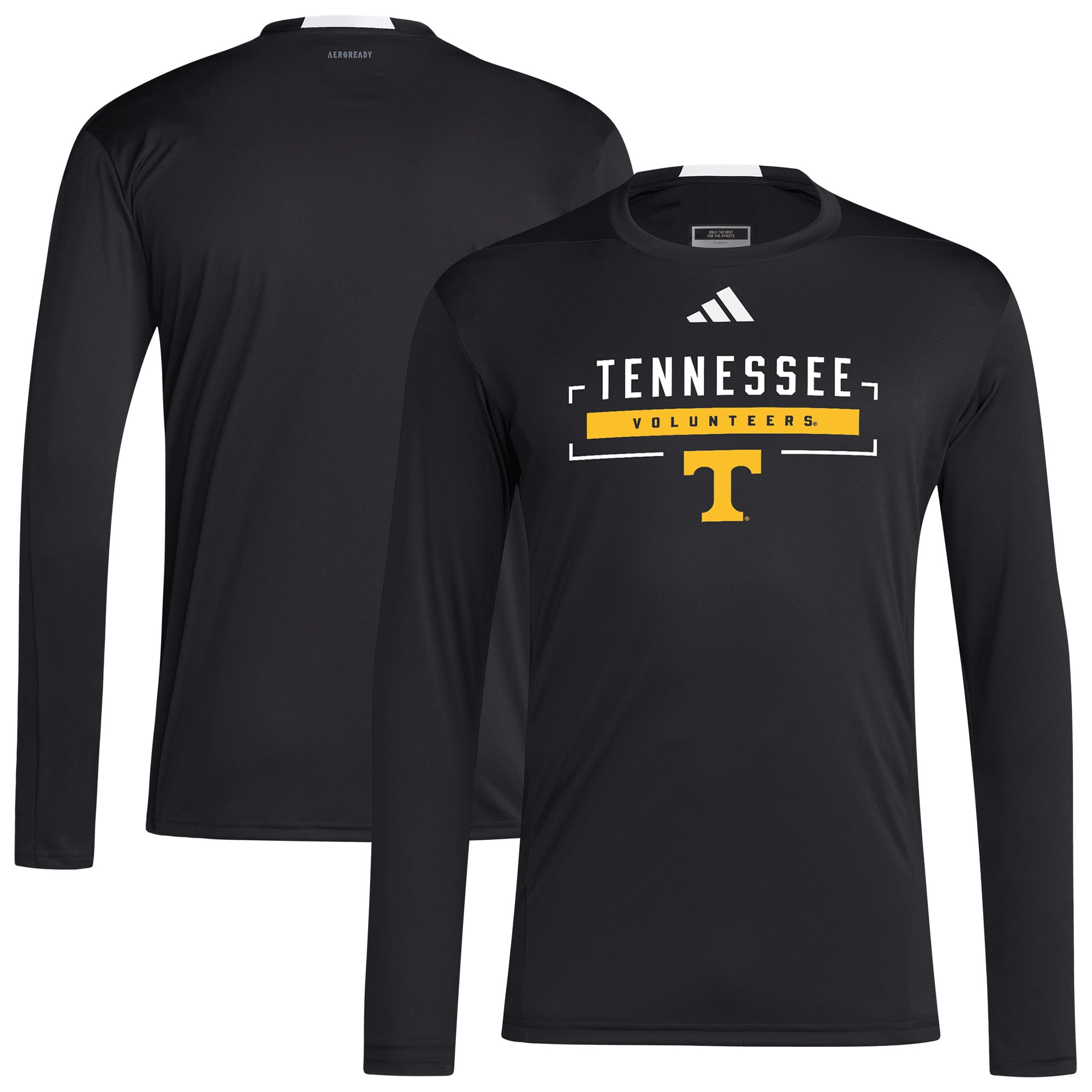Men's adidas Black Tennessee Volunteers D4T Long Sleeve T-Shirt