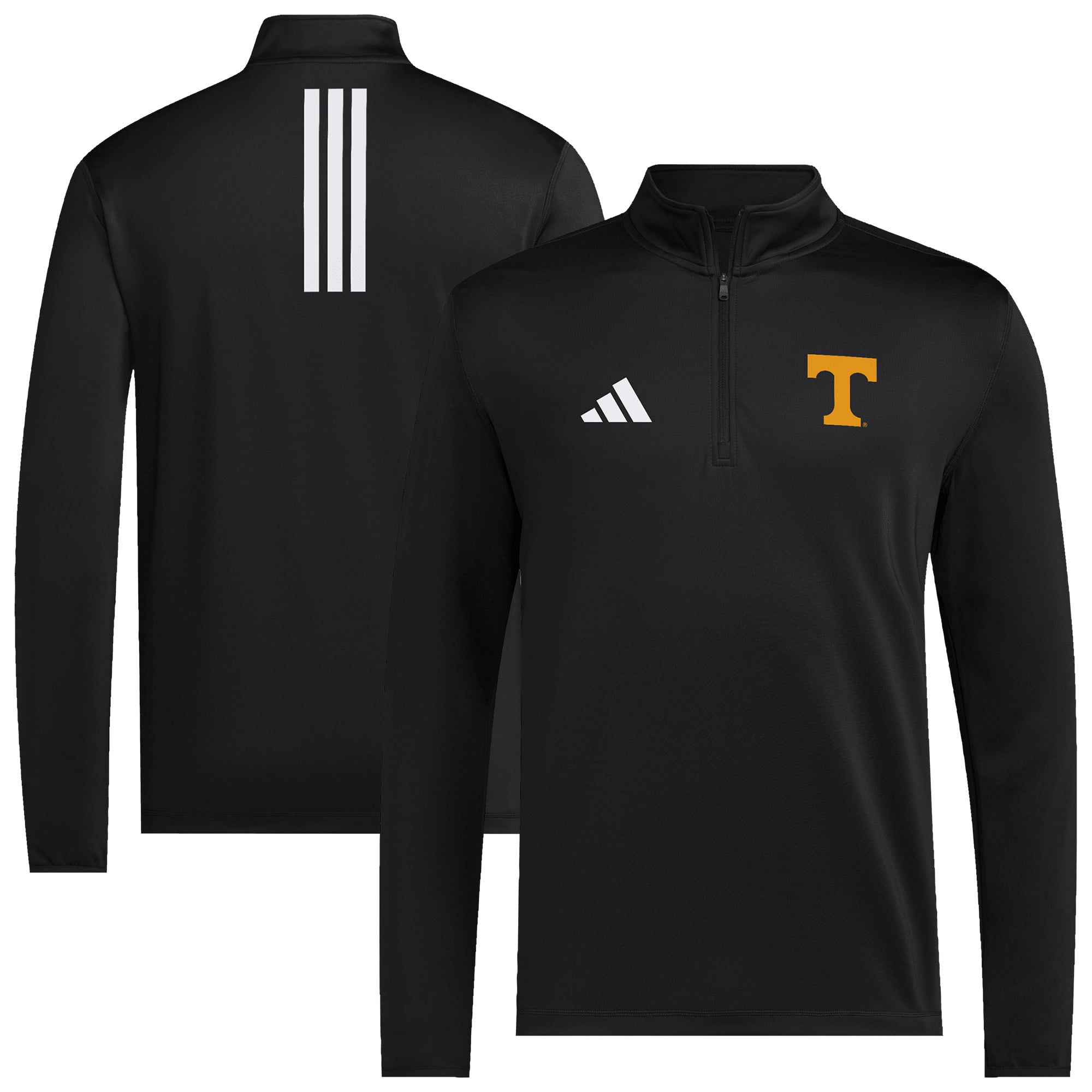 Men's adidas Black Tennessee Volunteers Half-Zip Golf Jacket