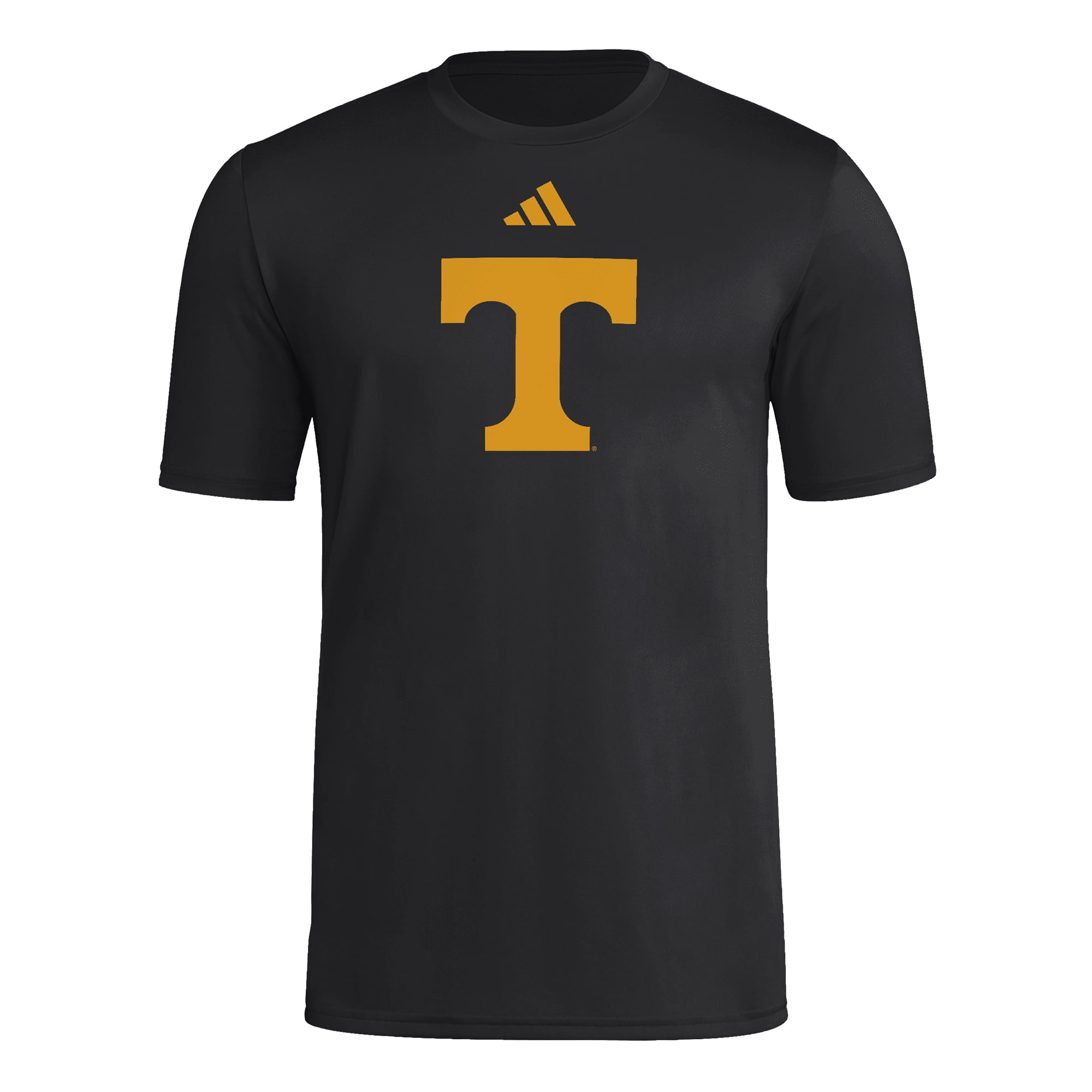 Men's adidas Tennessee Orange Volunteers Primary Logo Poly T-Shirt