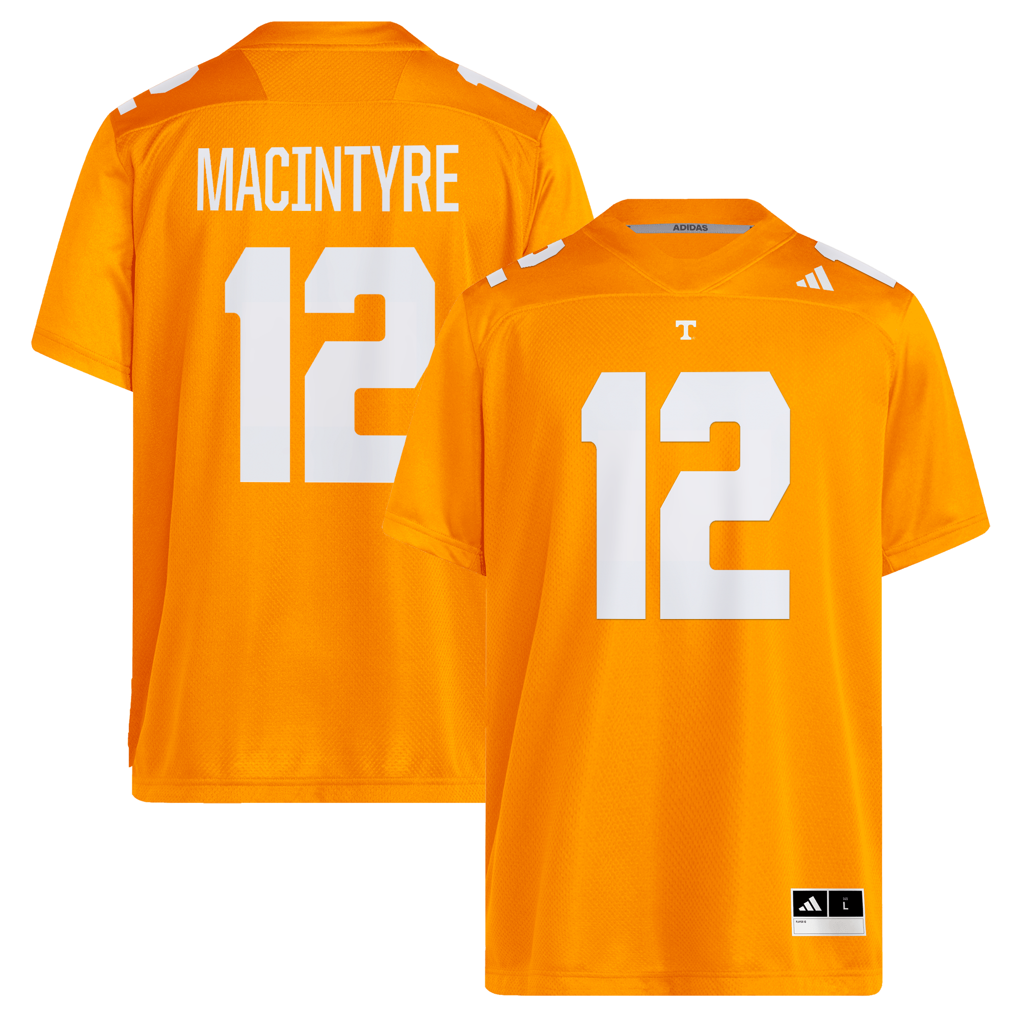 Maillot de football réplique adidas George MacIntyre Tennessee Orange Volunteers pour homme