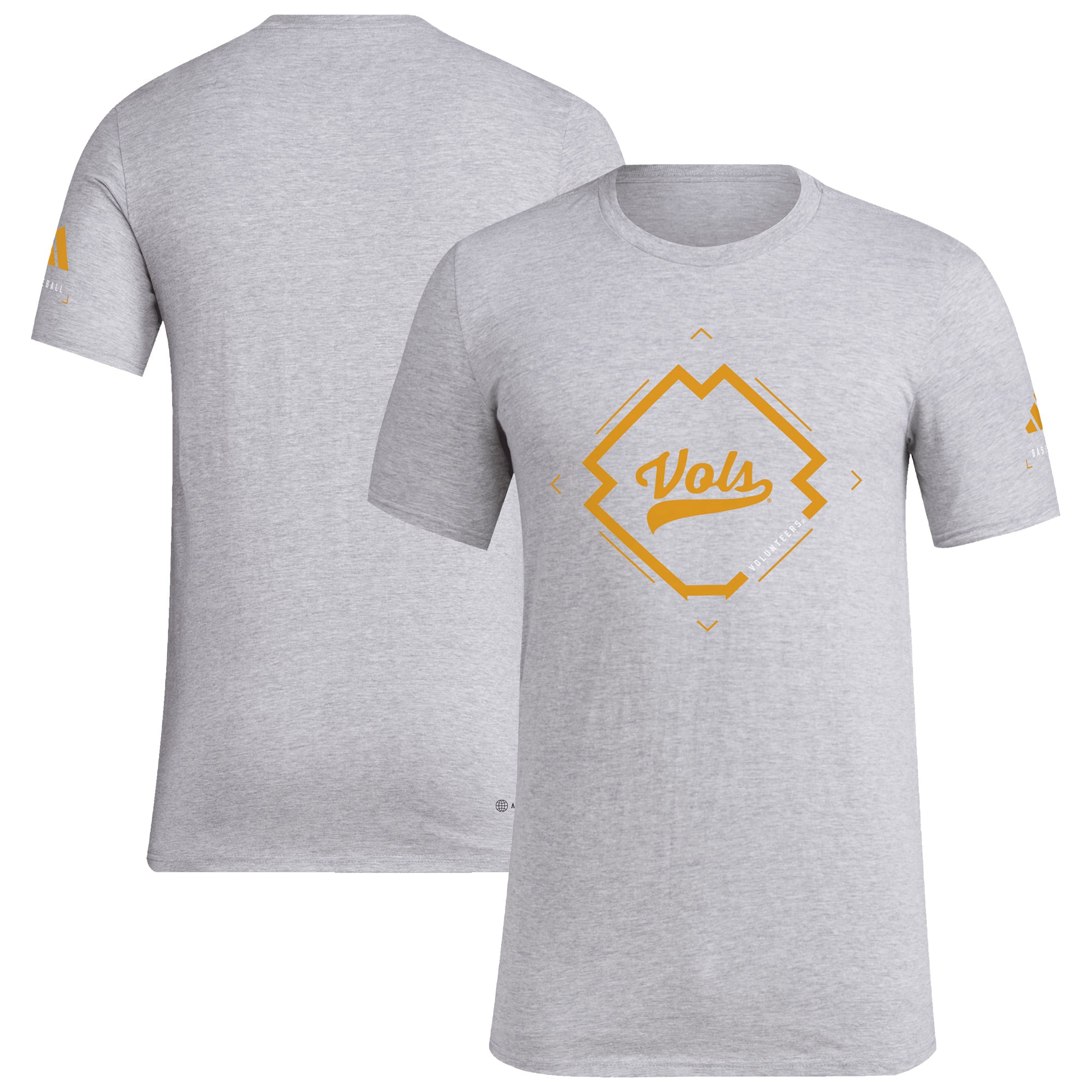 Men's adidas  Gray Tennessee Volunteers Baseball Poly T-Shirt