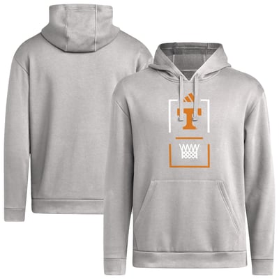  Tennessee Volunteers adidas On-Court Basketball Hoodie - Gray