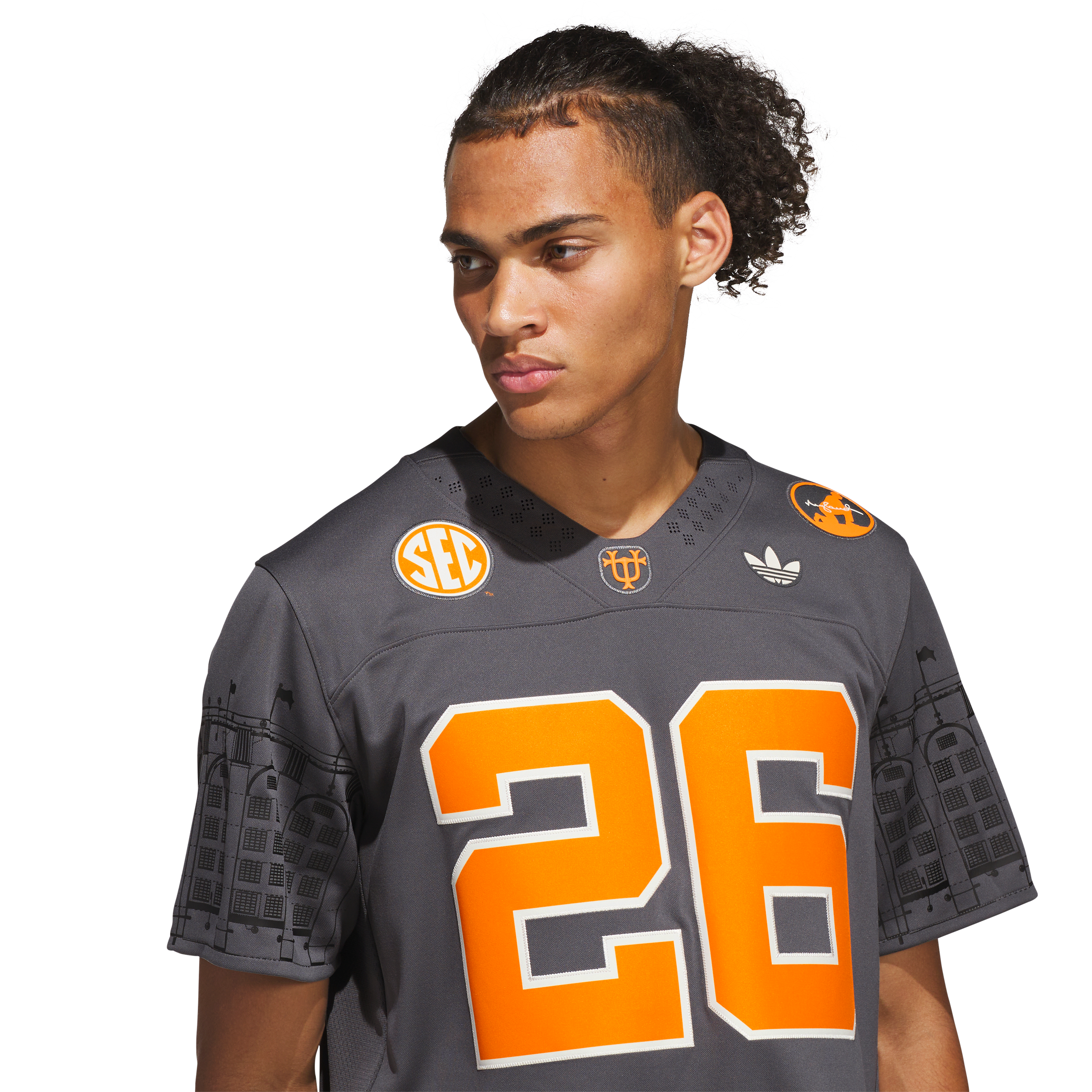 Men's adidas #26 Smokey Grey Tennessee Volunteers Neyland Legacy Premier Jersey